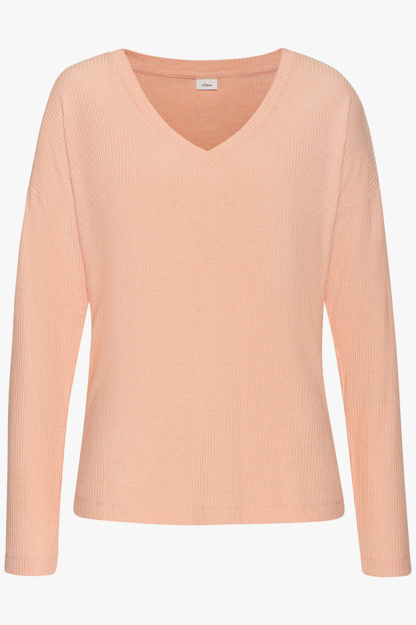 s.Oliver Pyjamaoberteil - orange-meliert