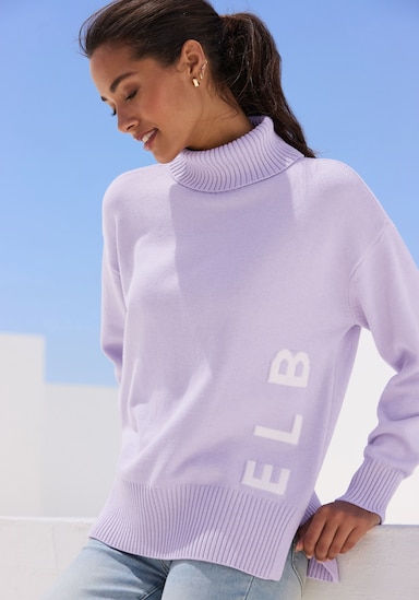 Elbsand Rollkragenpullover - flieder