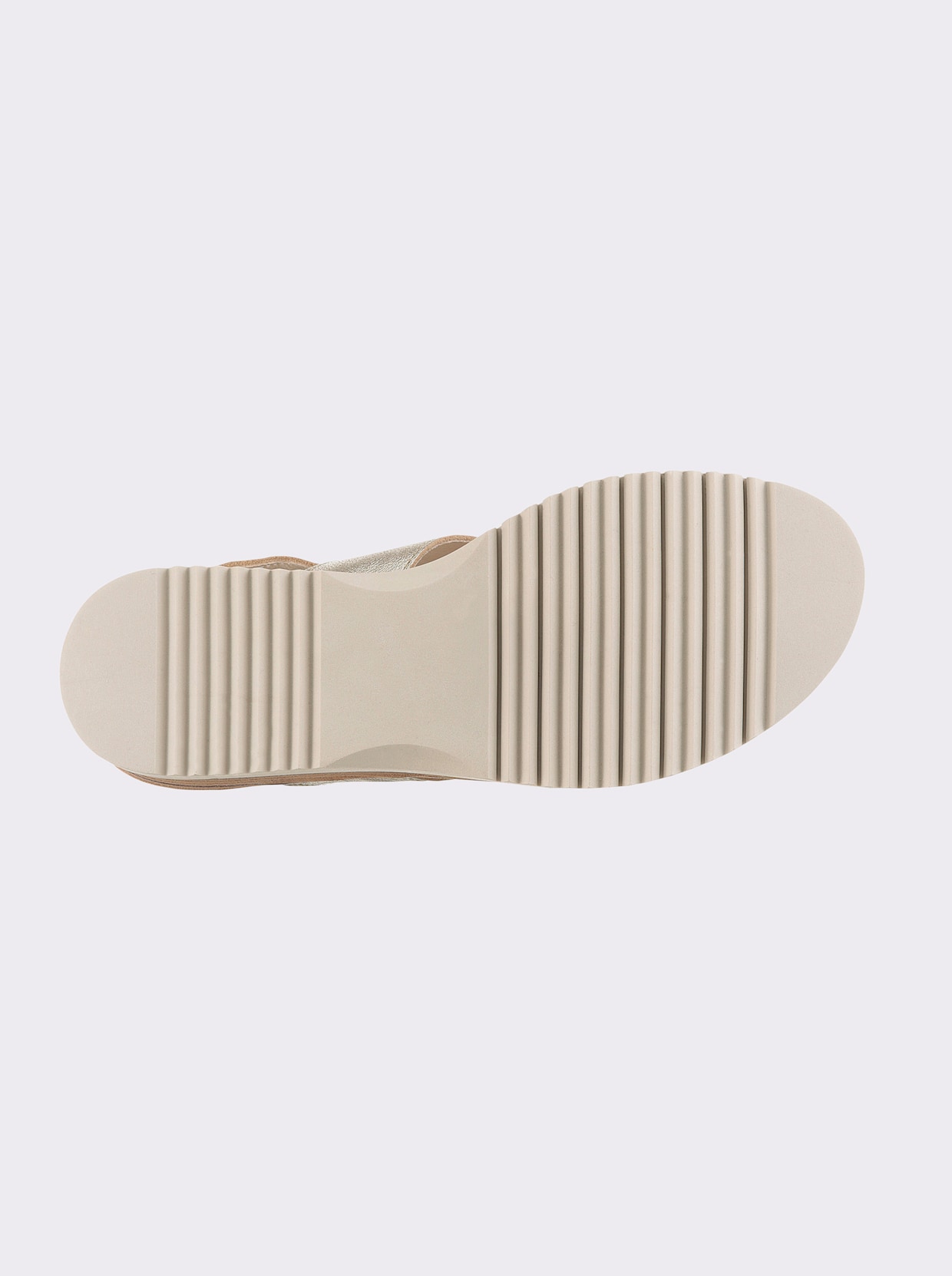 heine Sandalette - bronzefarben-weiß