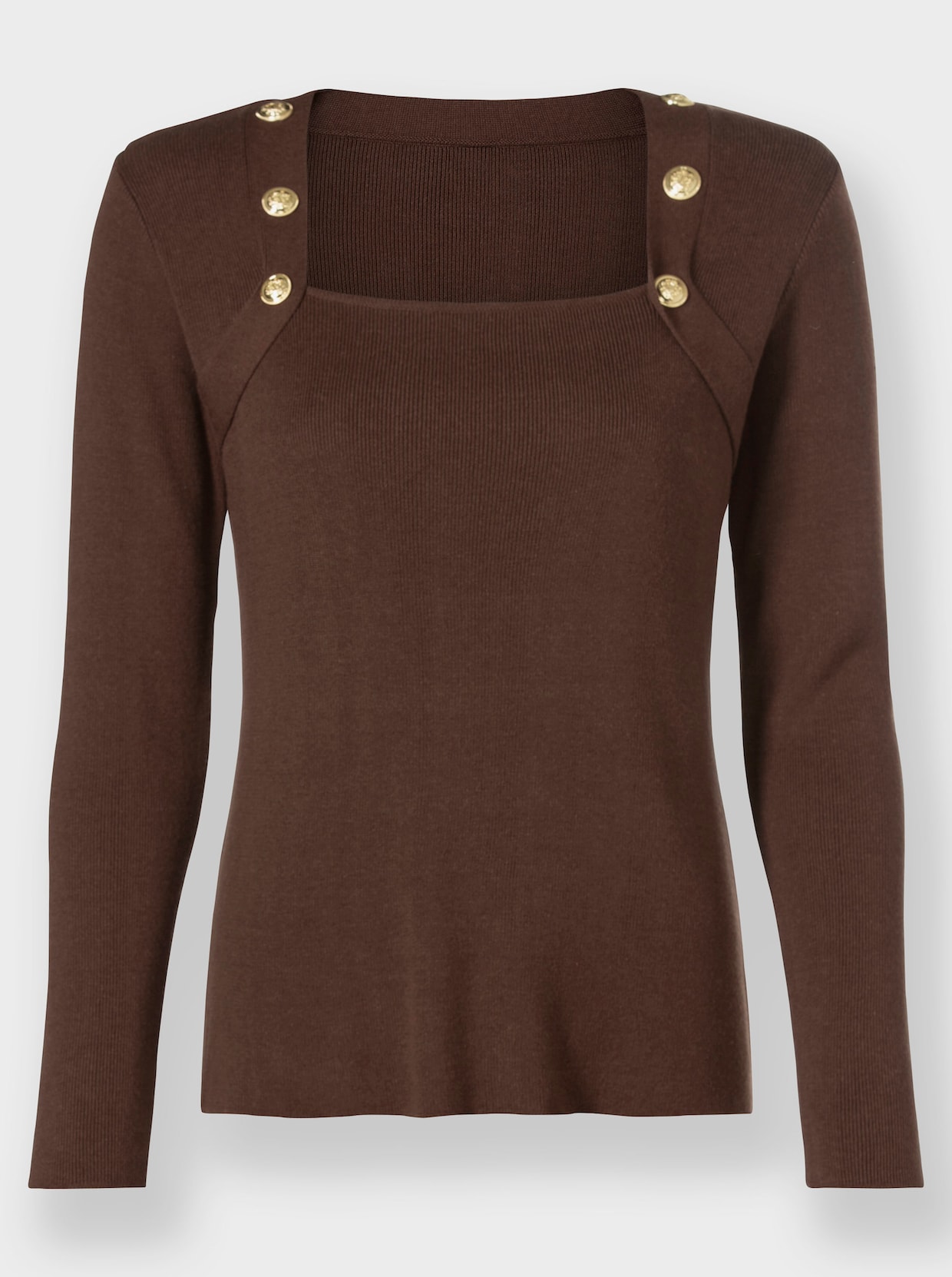 heine Pullover met lange mouwen - chocolade