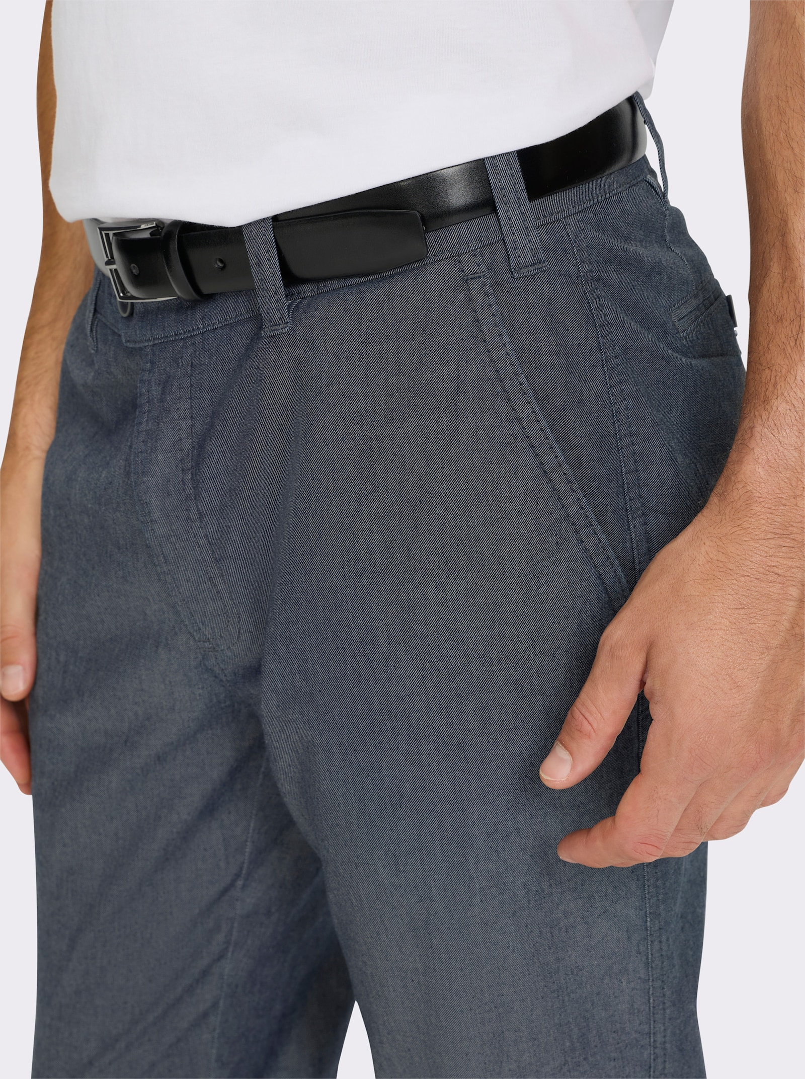 Brühl Jeans in Leichtdenim-Qualität - marine-meliert