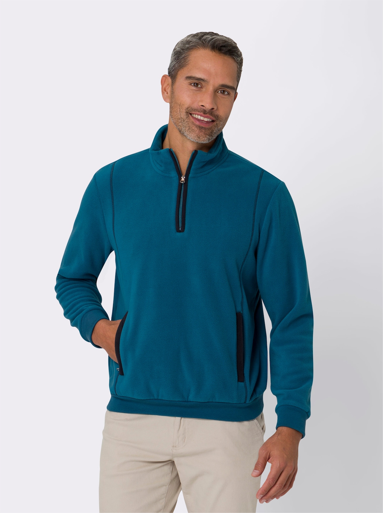 Fleece-Shirt - topas