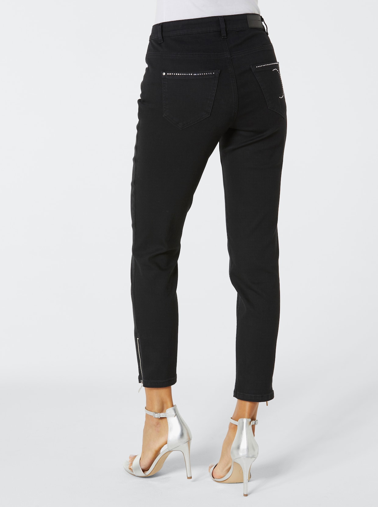 CREATION L PREMIUM 5-pocketjeans - zwart