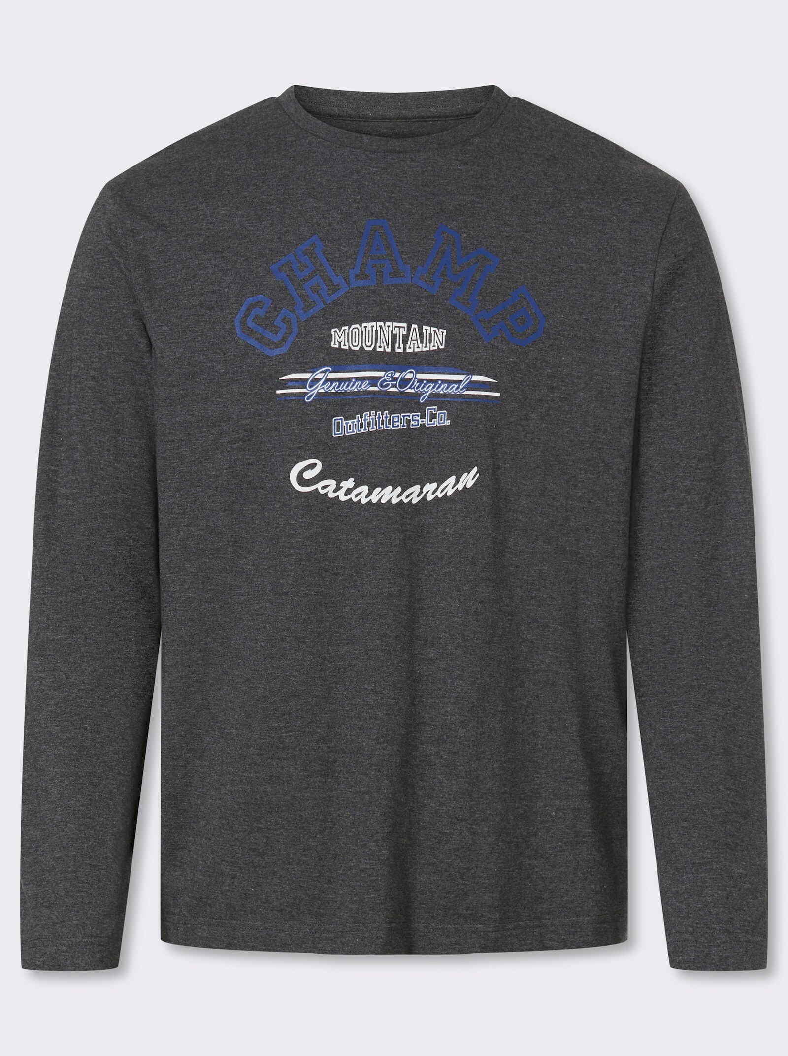 Catamaran Langarmshirt - graphit-bedruckt