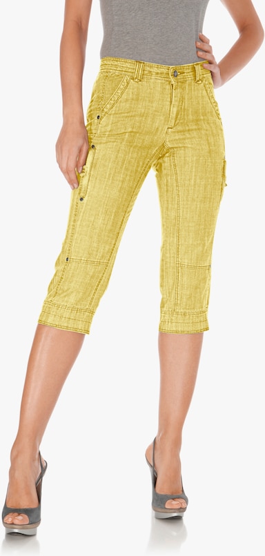 heine Capri-legging - pastelgeel