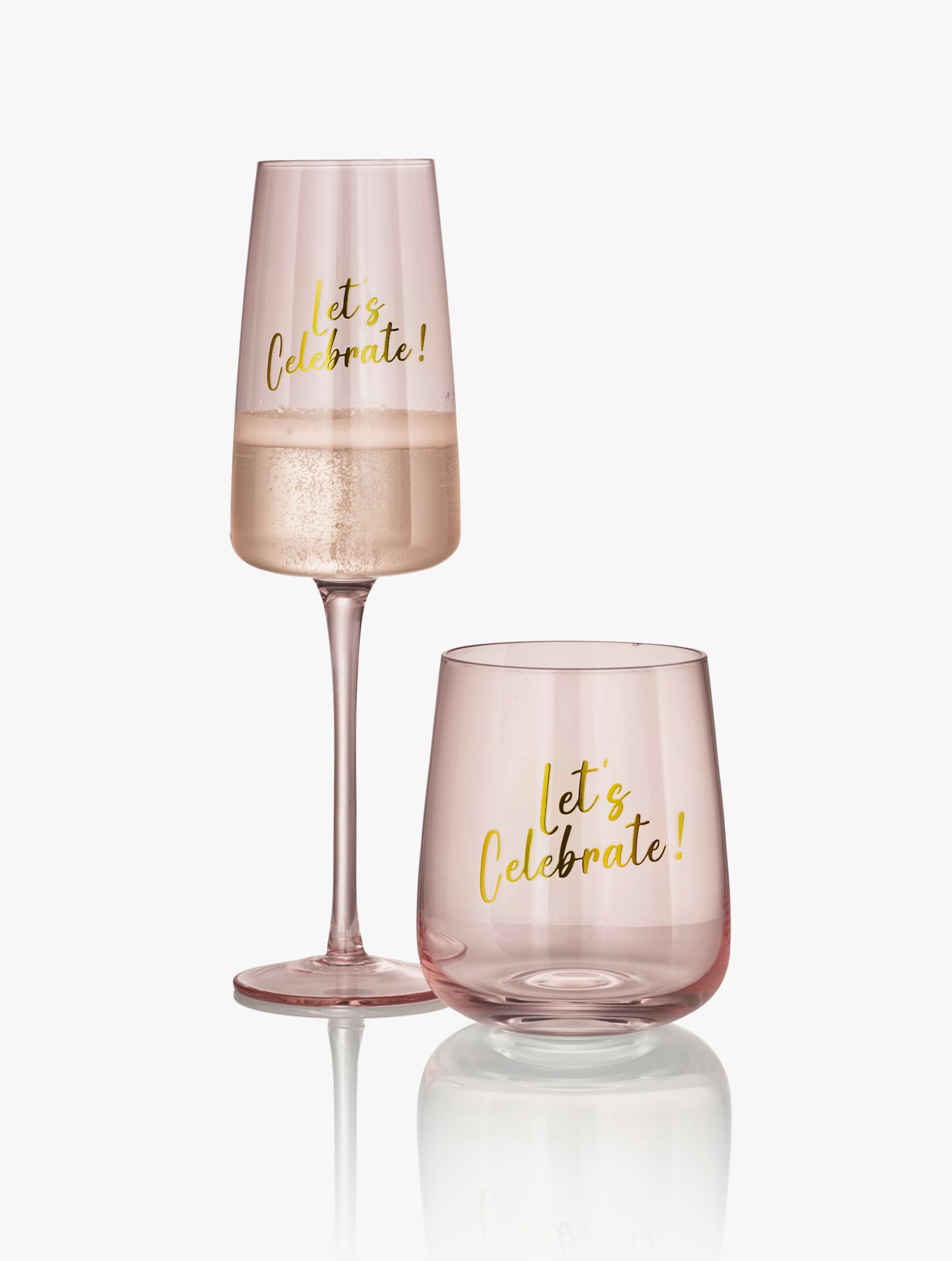 Impressionen Set glazen - roze