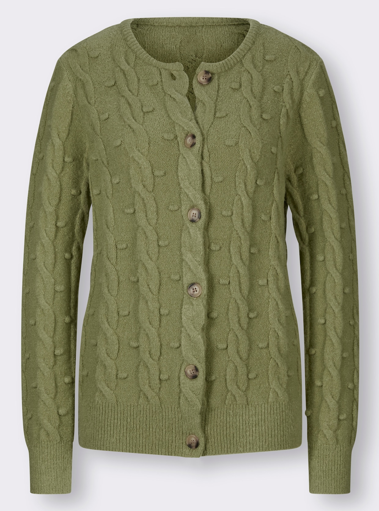 heine Cardigan - rietgroen