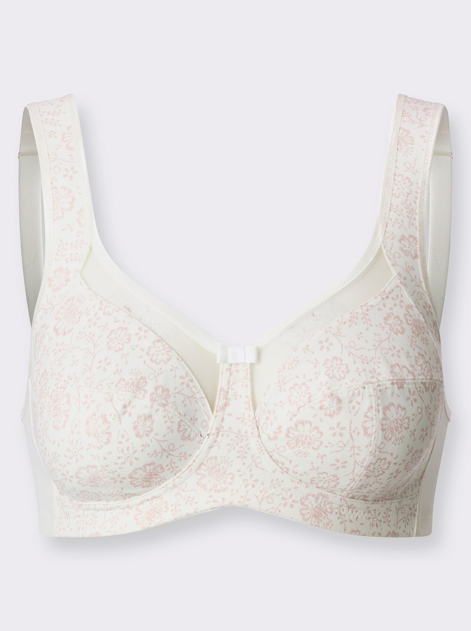 Anita Entlastungs-BH ohne Bügel mit Tüllblende am Ausschnitt - champagner