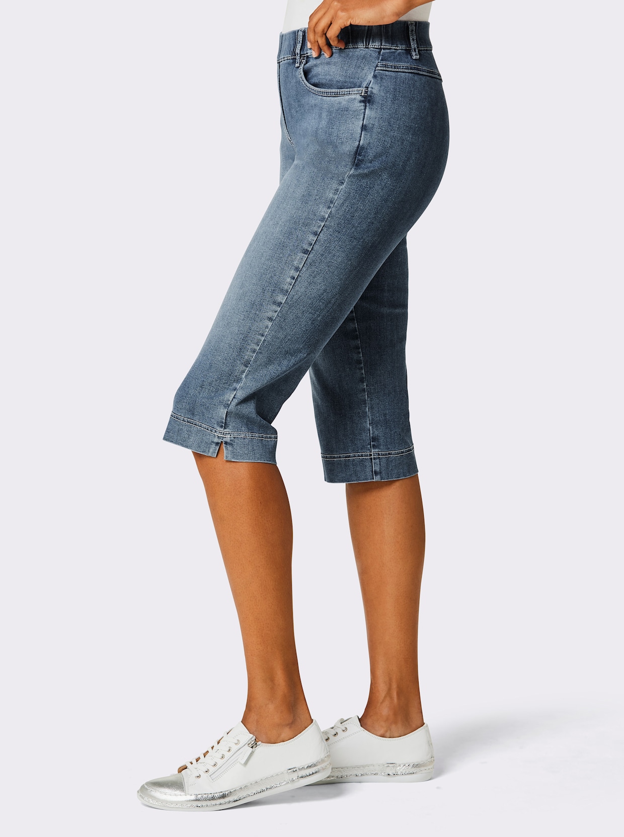 Ascari Capri-jeans - blue-stonewashed