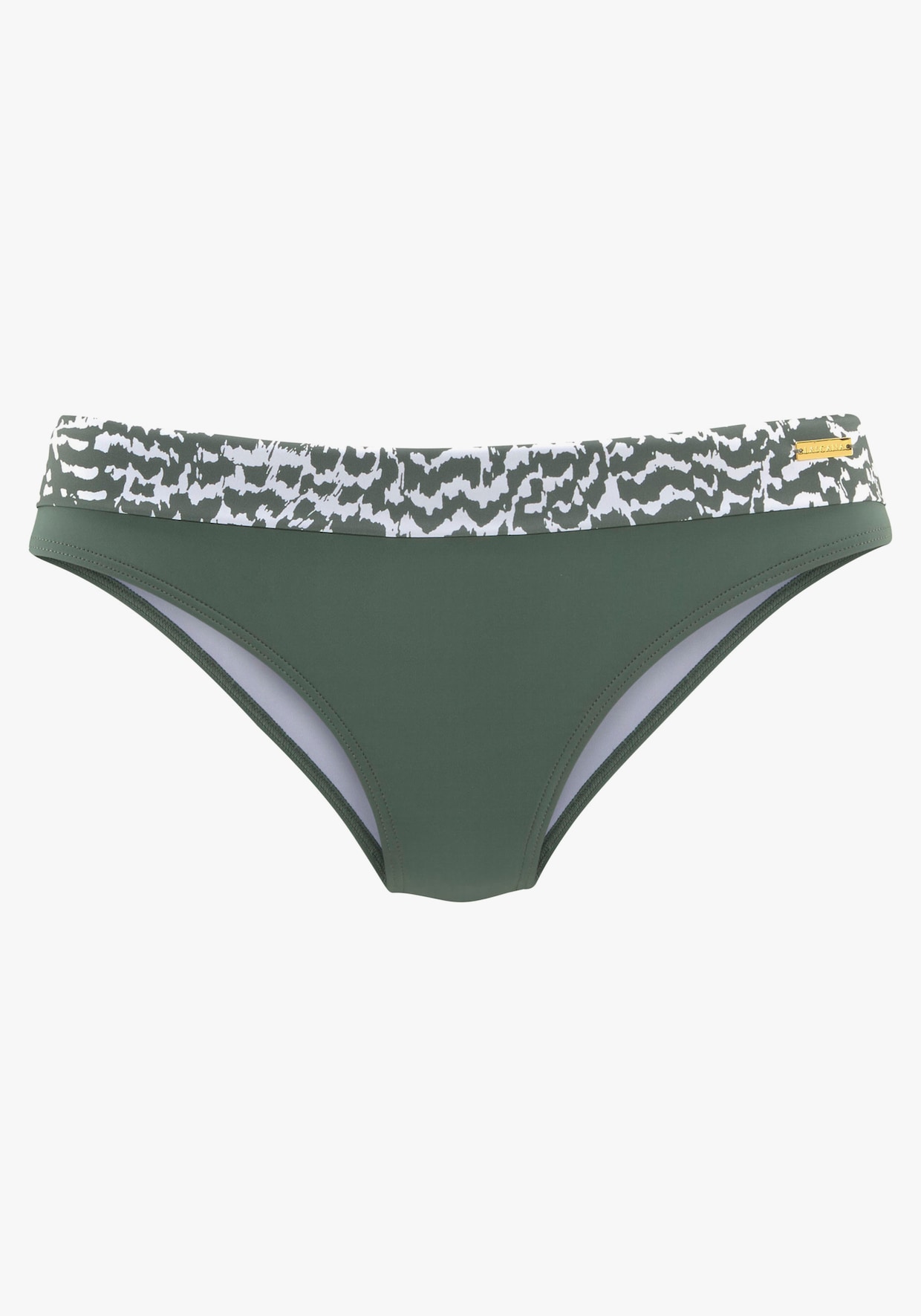 LASCANA Bas de maillot de bain - olive imprimé