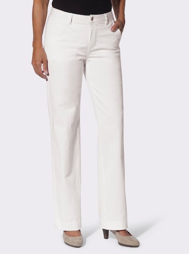 Gerade Jeans in Twill-Qualität - weiß