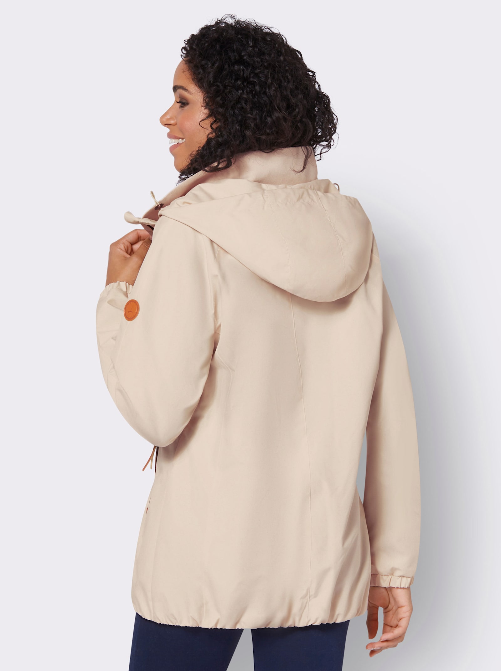 Übergangsjacke in Microfaser-Qualität - elfenbein