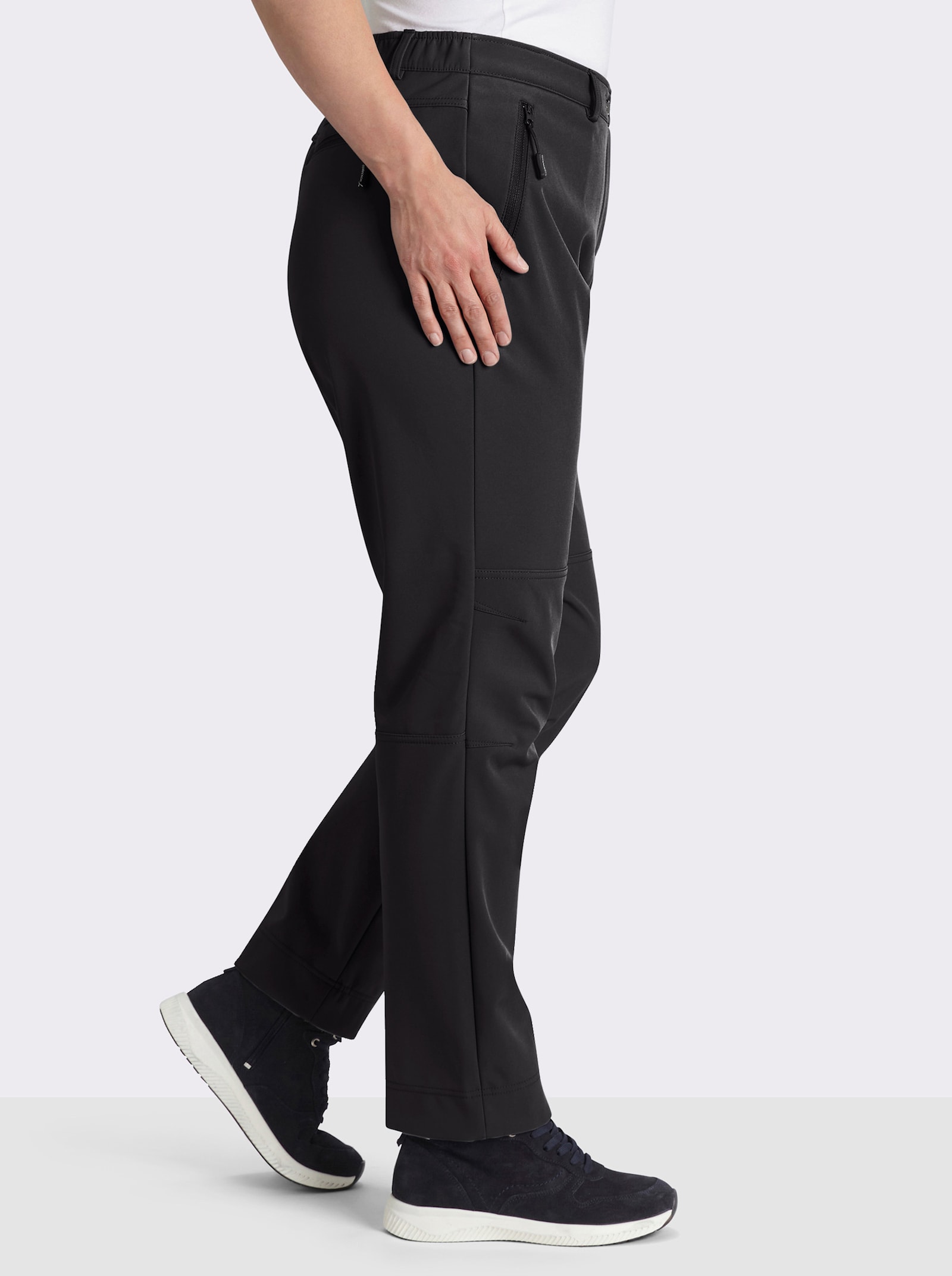 Softshellhose mit Fleece-Innenseite - schwarz