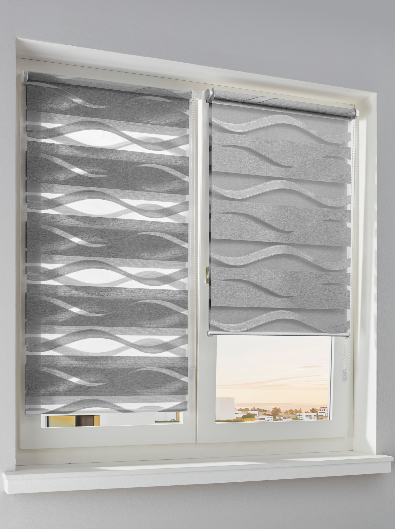 heine home Doppelrollo - grau