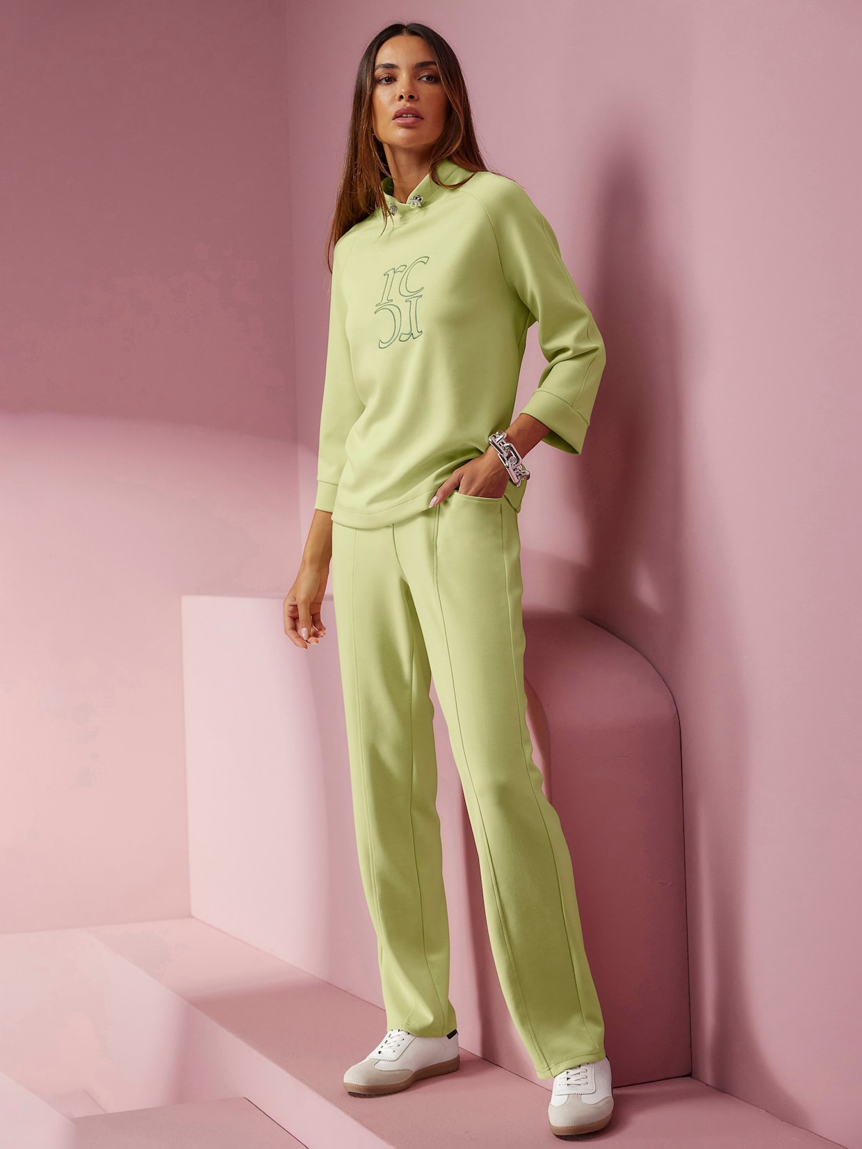 heine Pantalon sweat - vert pistache