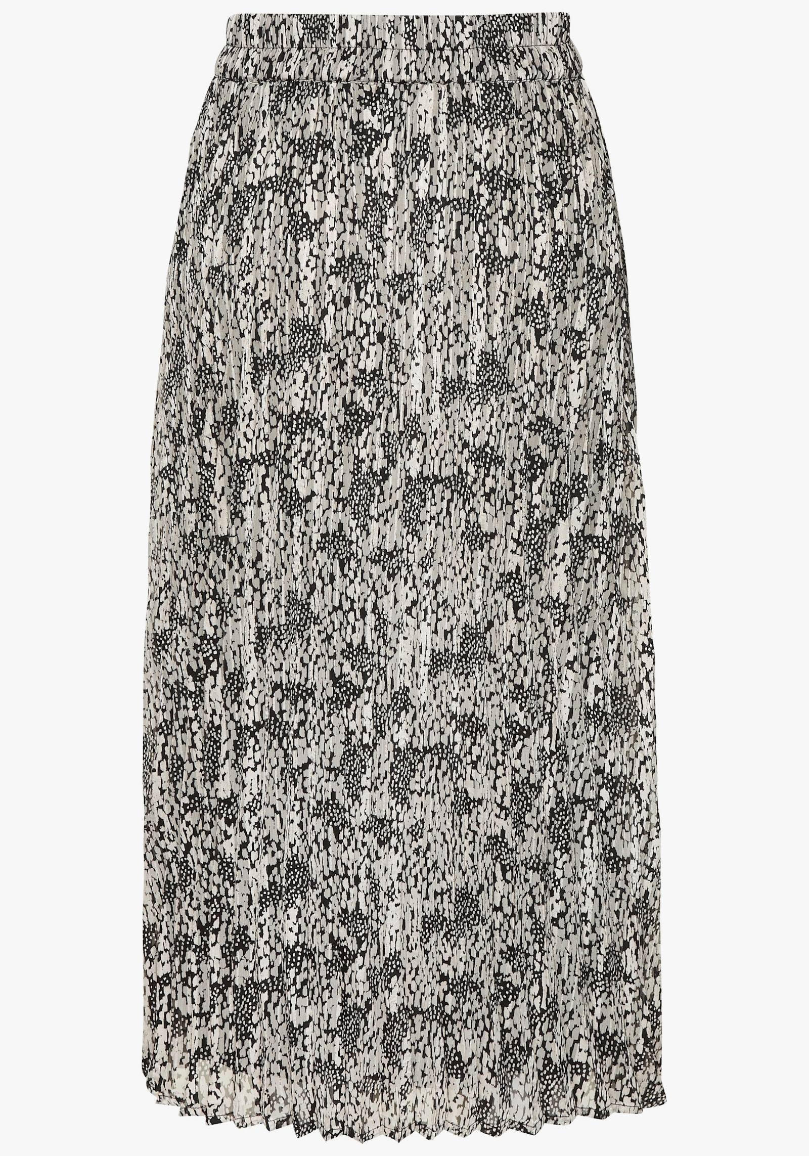 LASCANA Jupe plissée - noir-beige imprimé