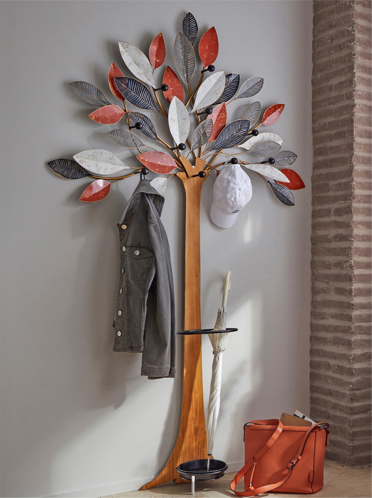heine home Portemanteau - terre cuite-couleur ivoire