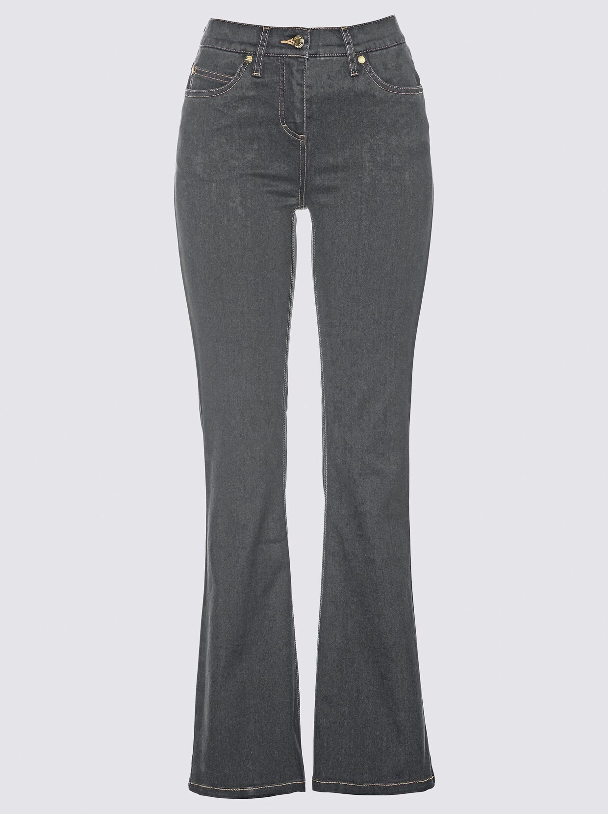 Bootcut-Jeans - stone-grey-denim