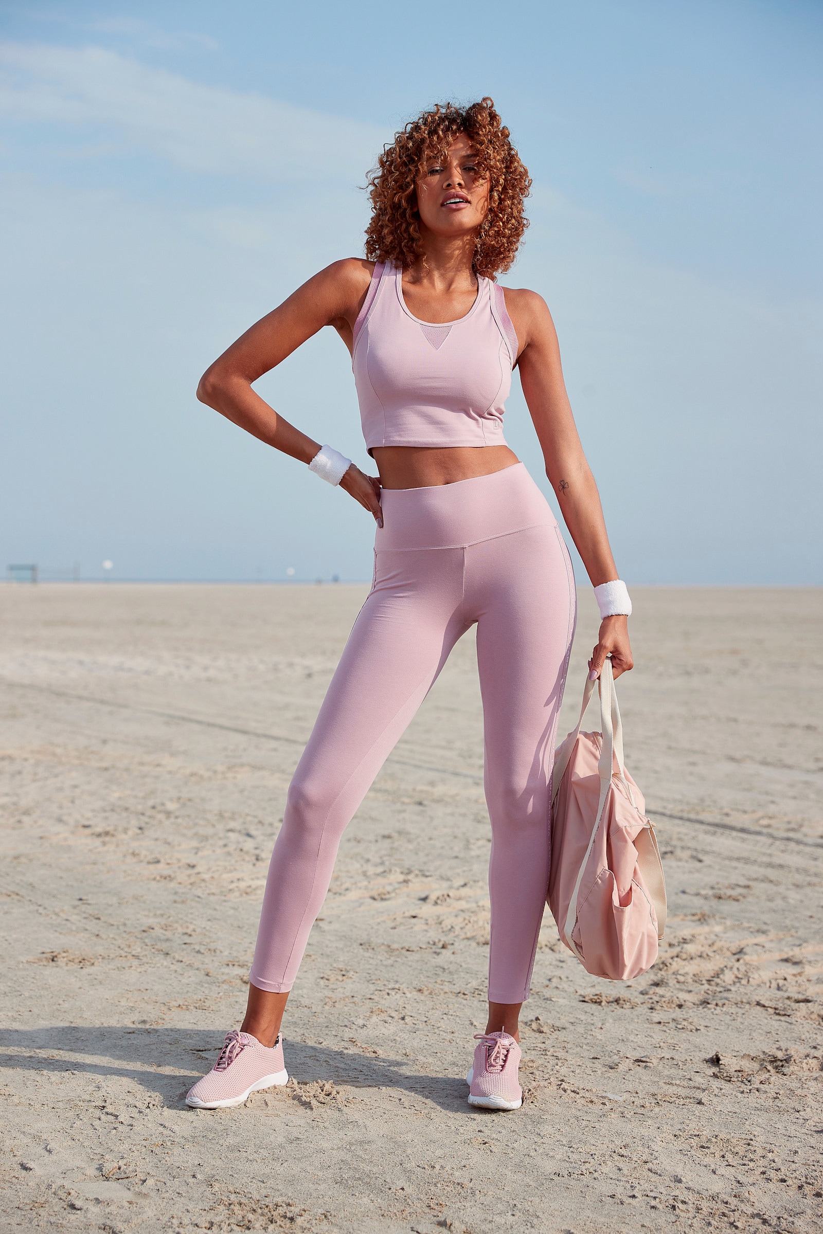 LASCANA ACTIVE Funktionsshirt - altrosa