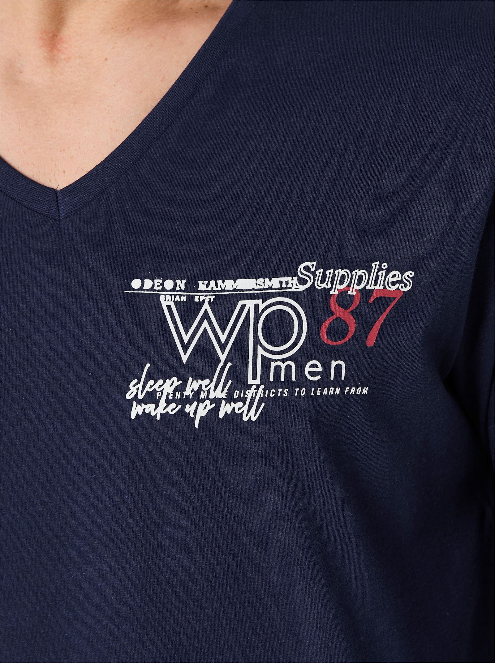 wäschepur men Schlafanzug-Shirt - marine
