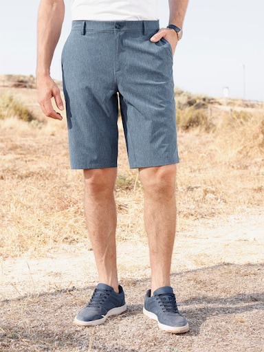 Bermudas mit praktischen Taschen - dunkelblau-meliert
