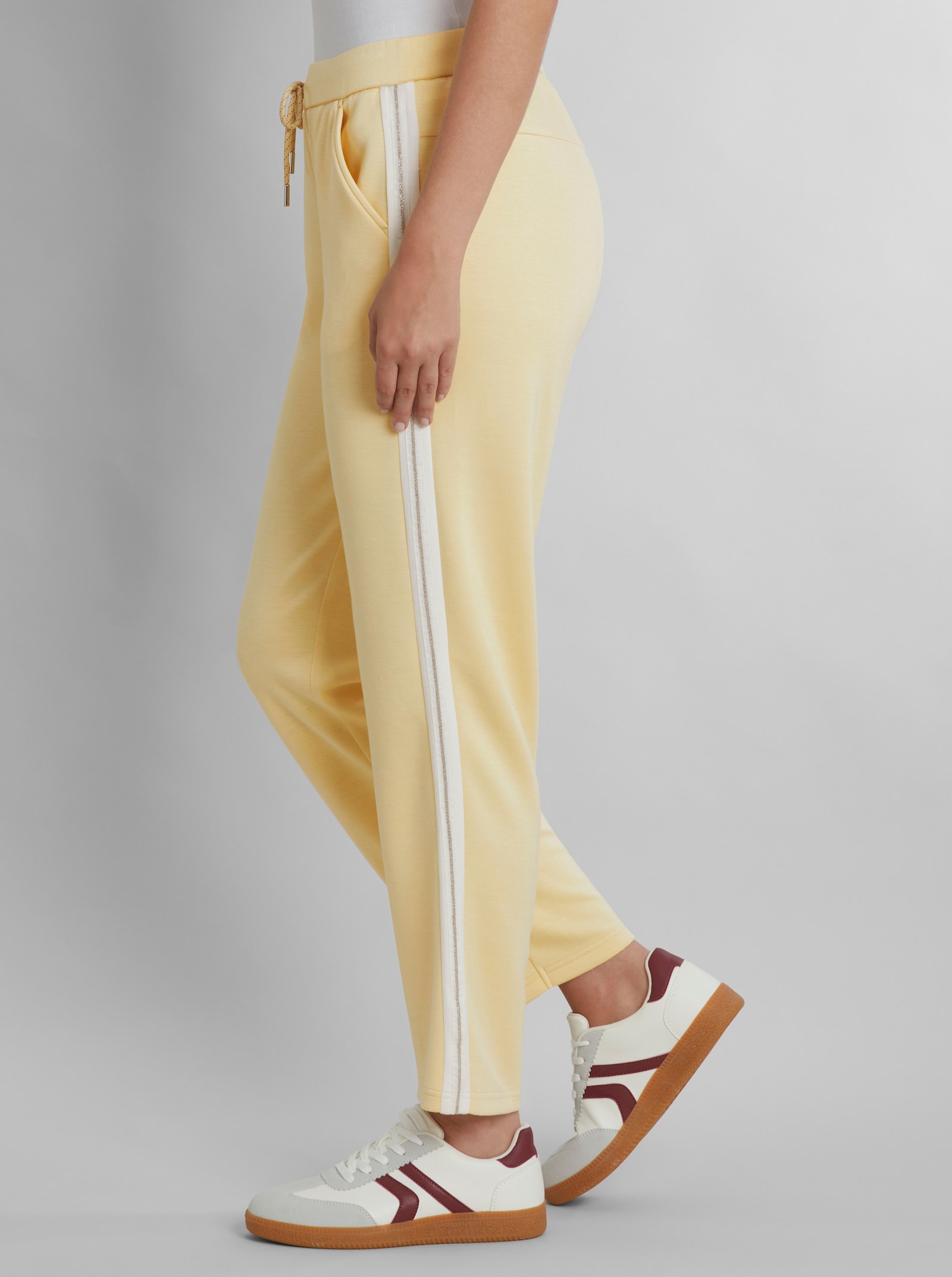heine Jogg Pants mit Zierband - vanille