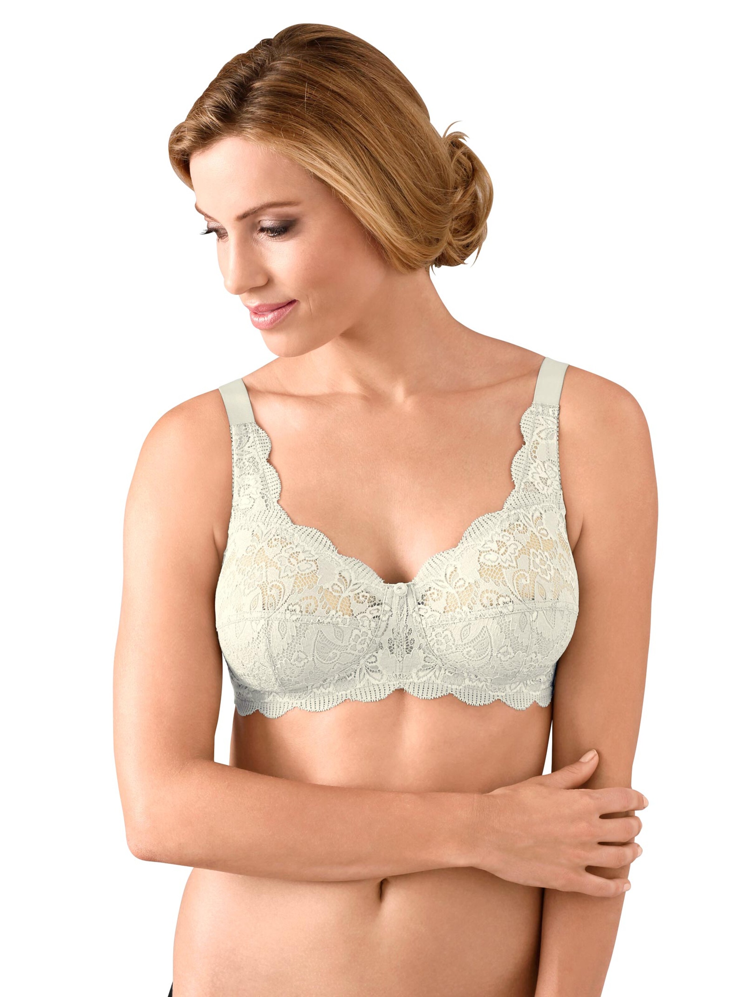 BH ohne Bügel - champagner + haut