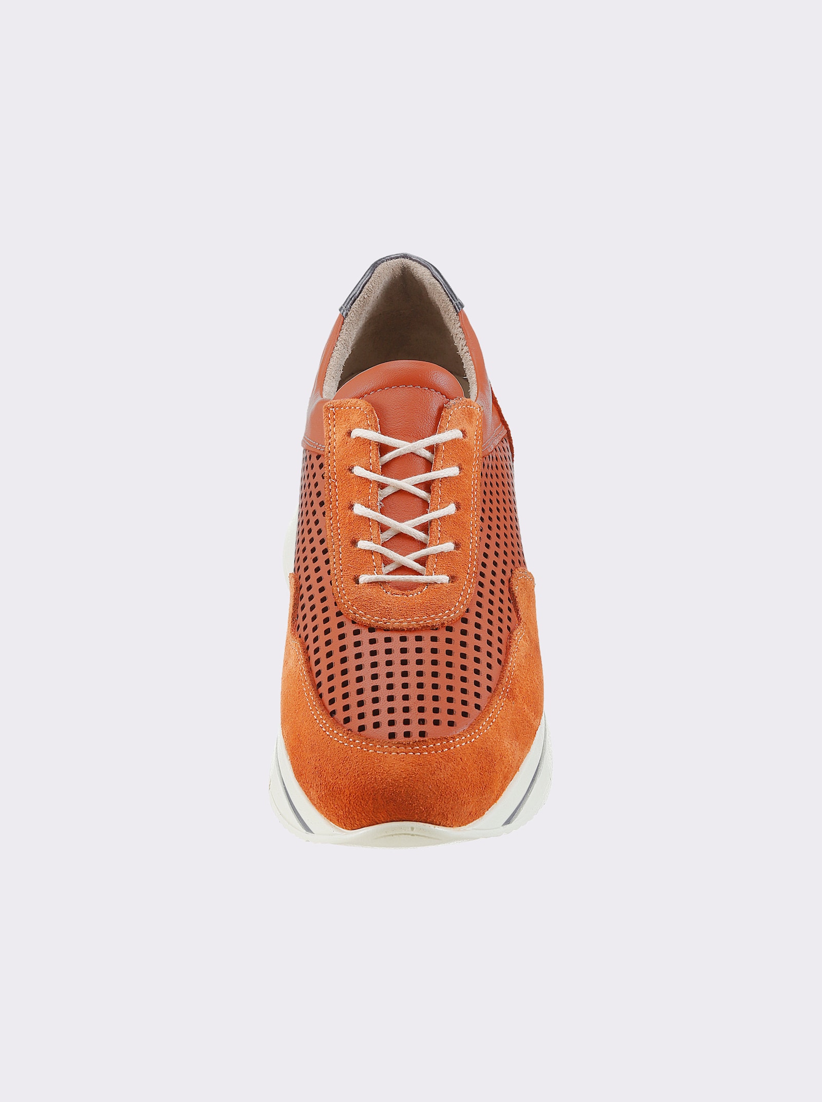 Gemini Sneaker mit Veloursleder - orange