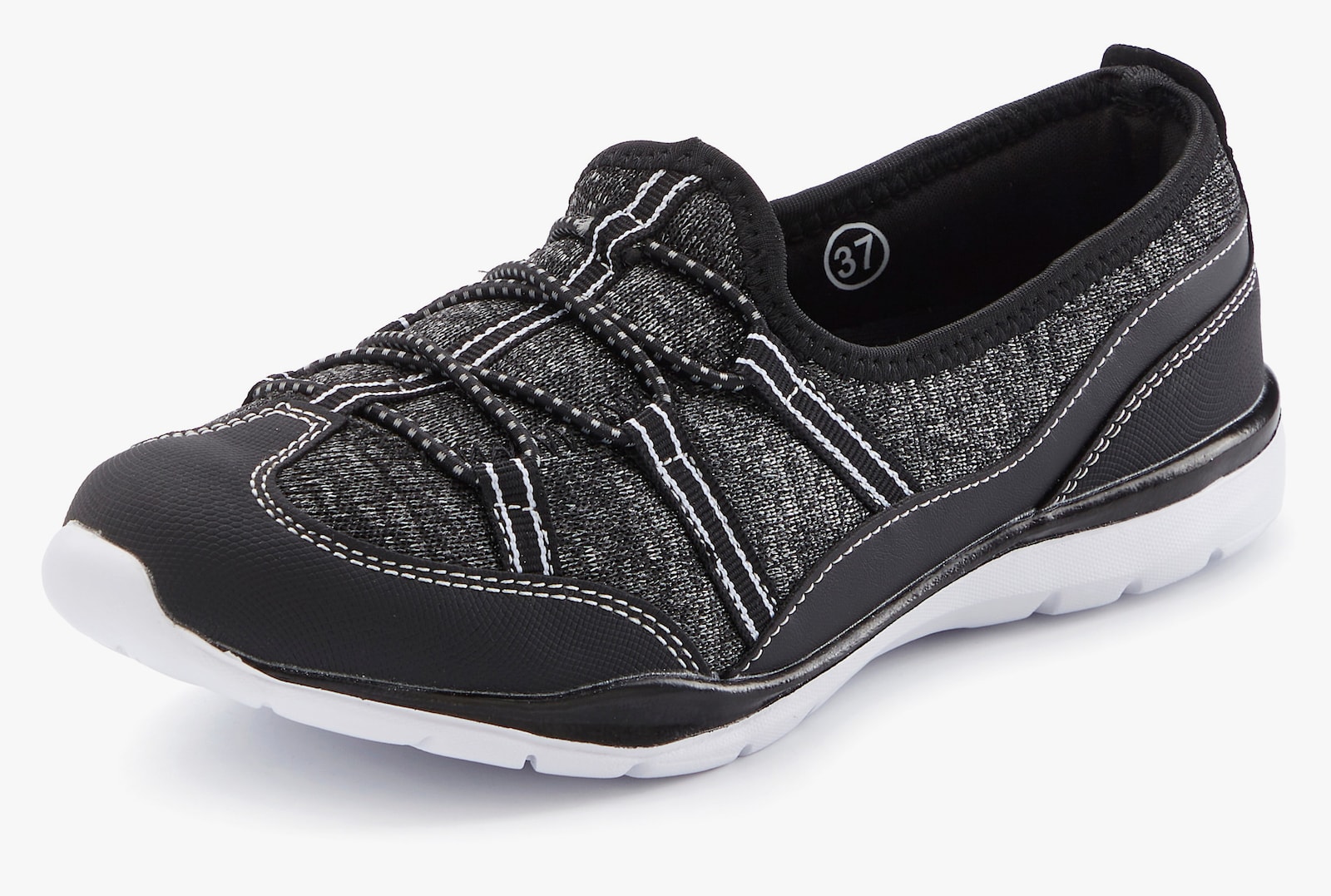 LASCANA Sneaker - schwarz-weiß