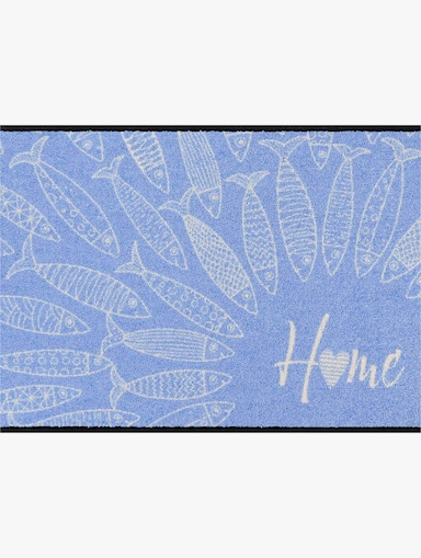 Salonloewe Fußmatte - bleu-ecru