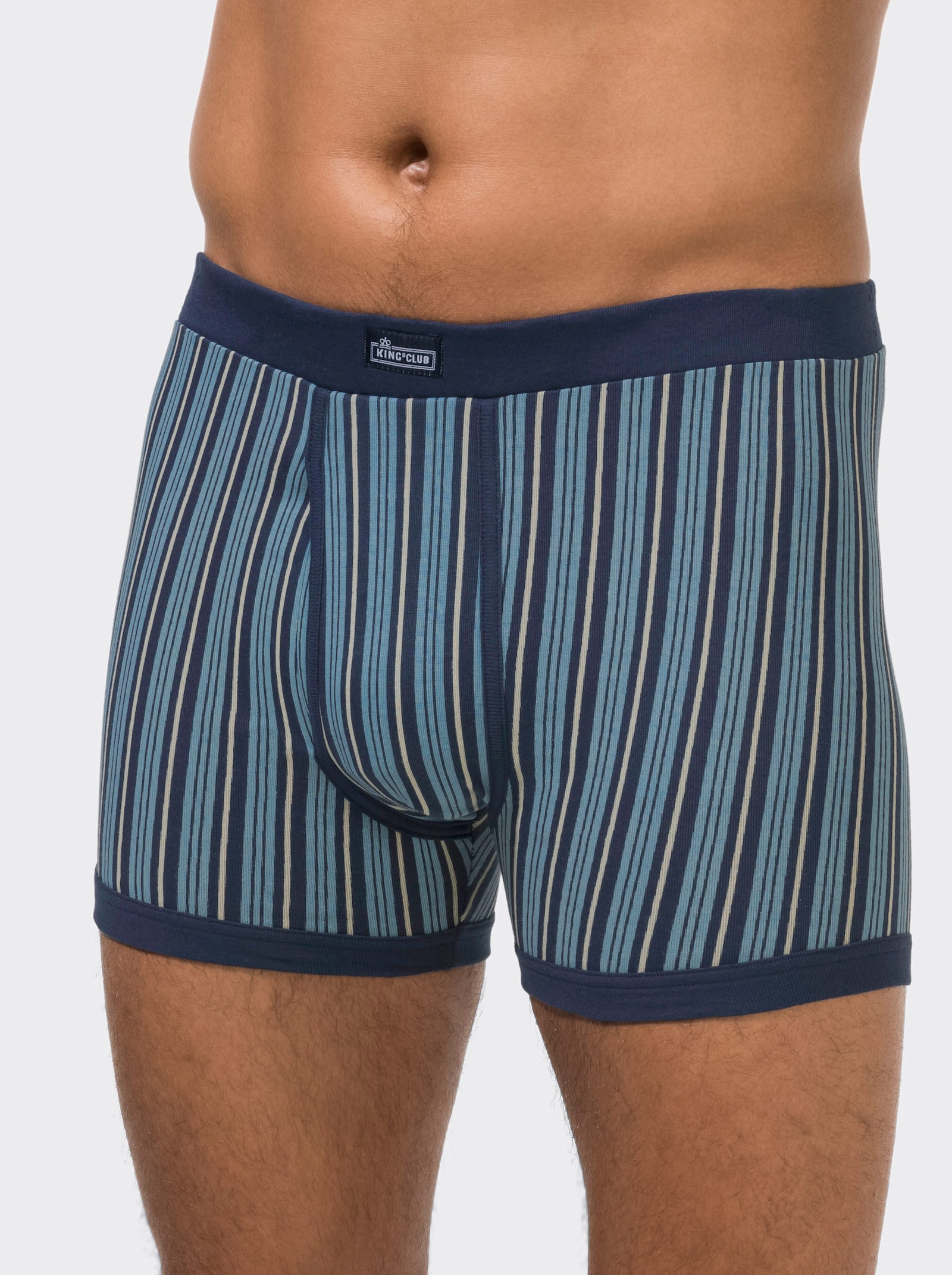 KINGsCLUB Boxerky - námořnická modrá-potisk