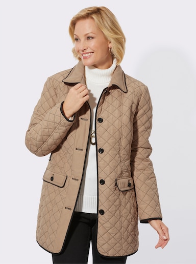 Steppjacke in Micro-Moss-Qualität - camel