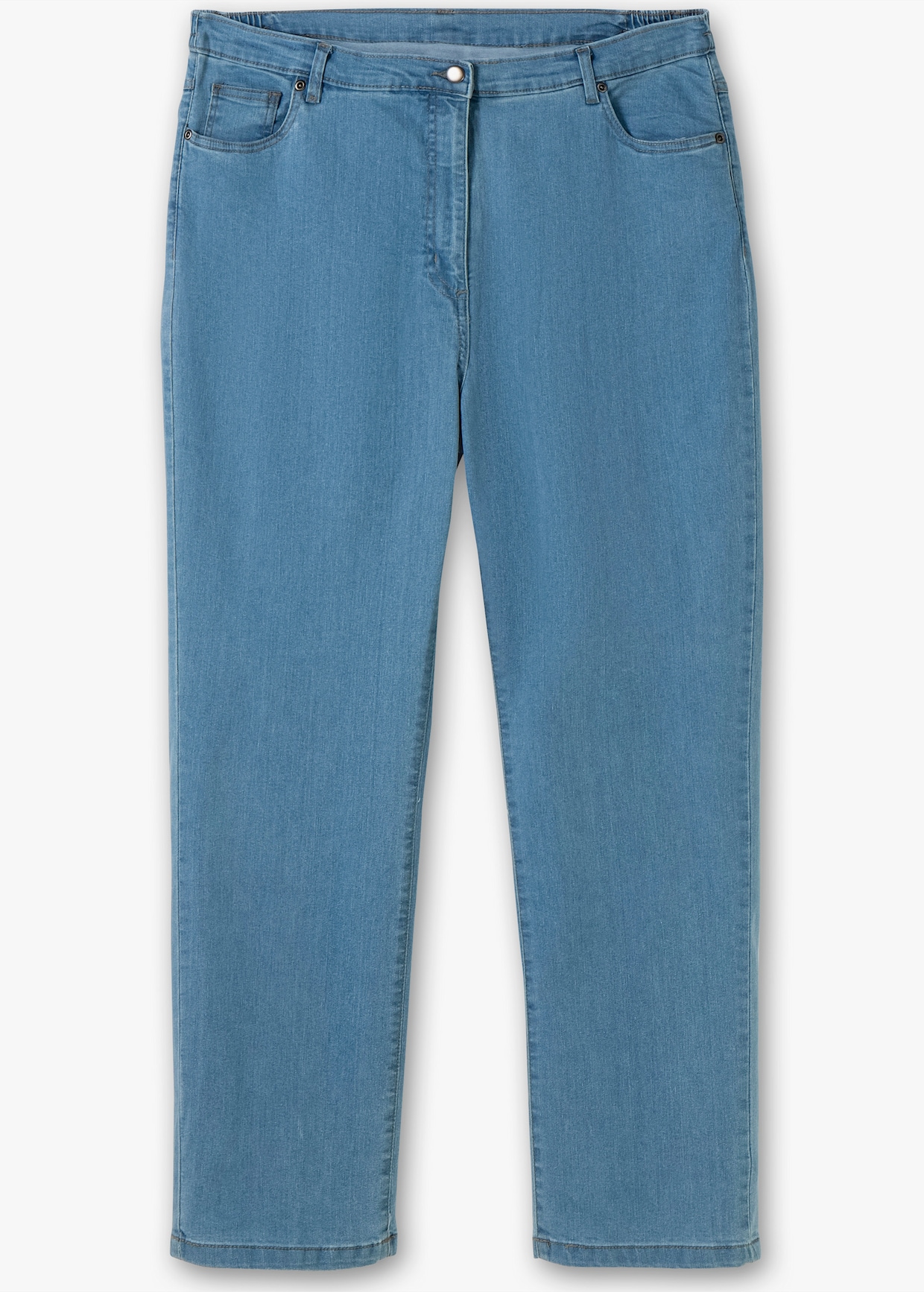 5-Pocket-Jeans mit Stickerei-Motiv - blue-bleached