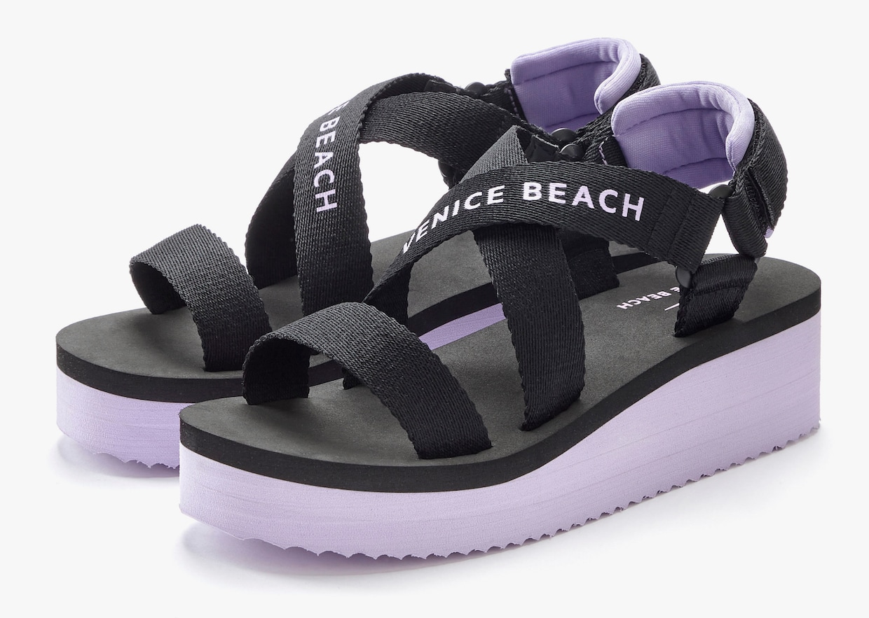 Venice Beach Sandales - violet, noir