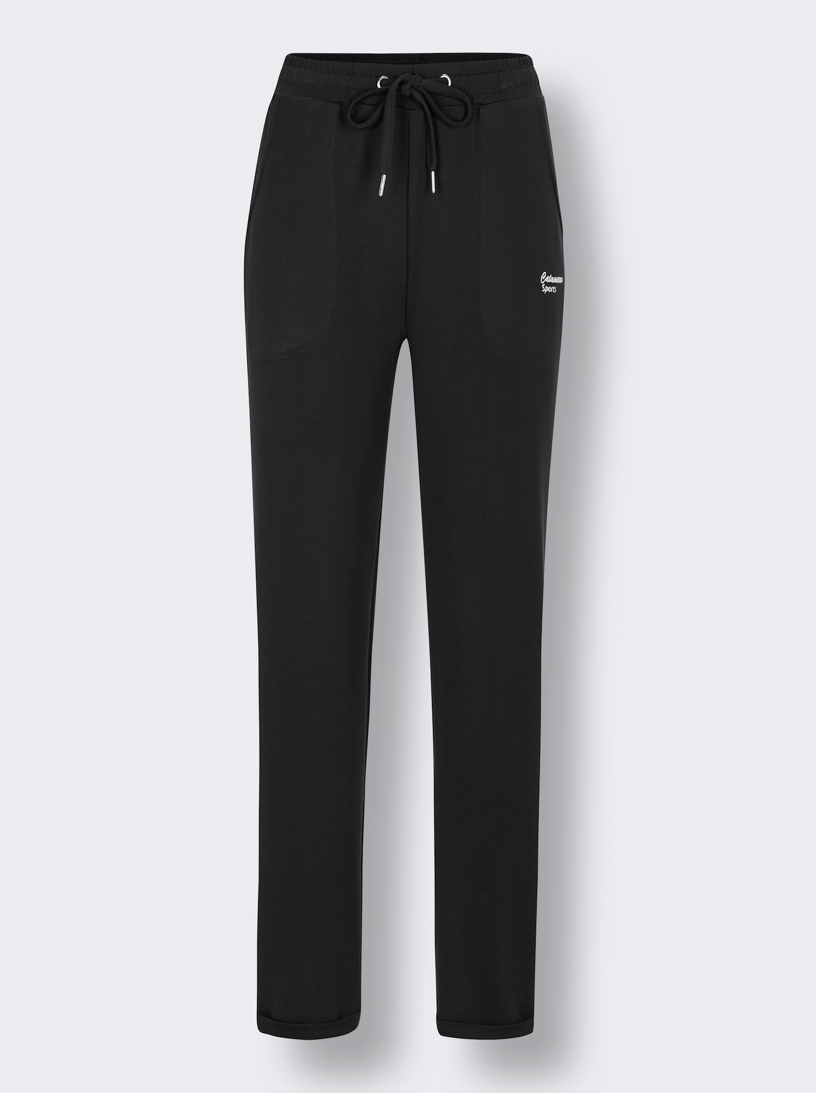 Catamaran Sports Freizeithose mit Aufschlag - schwarz