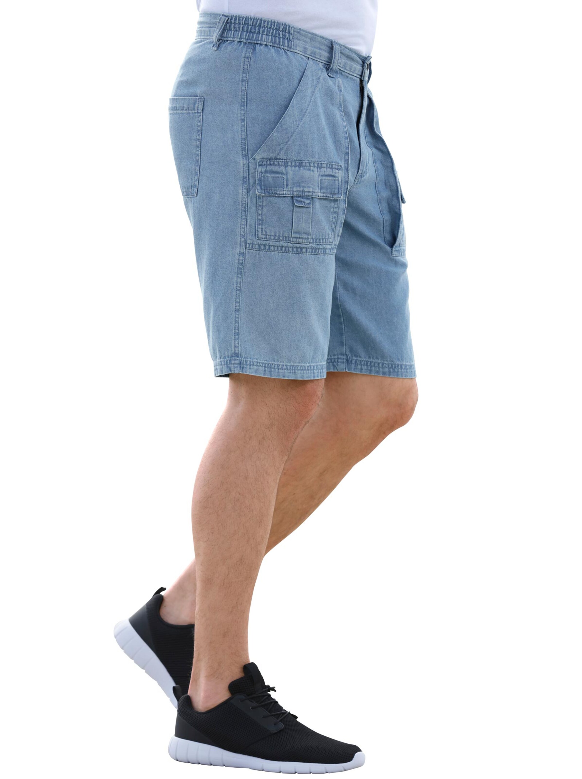 Jeans-Bermudas - blue-bleached