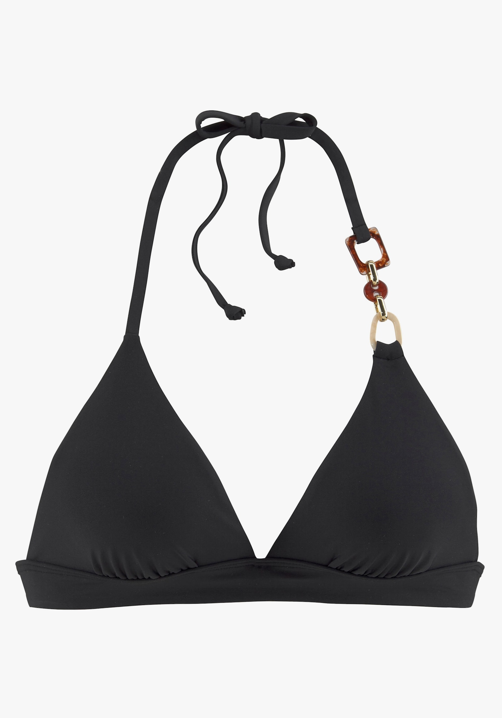LASCANA Triangel-Bikini-Top - schwarz