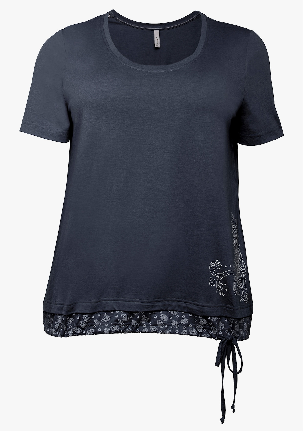 sheego Kurzarmshirt - marine