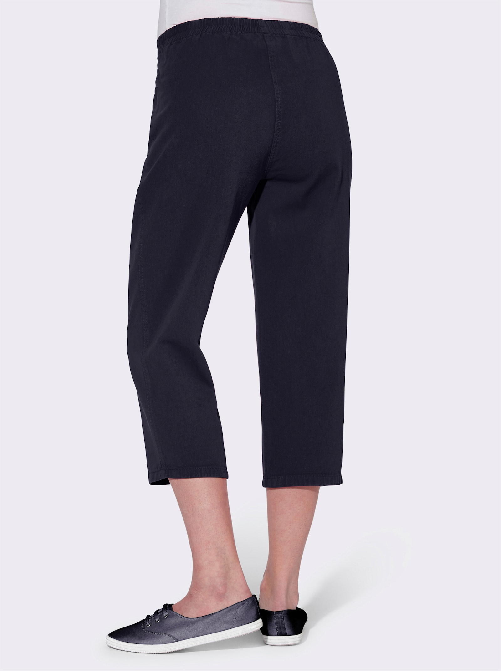 Caprihose in TREVIRA-Qualität - marine