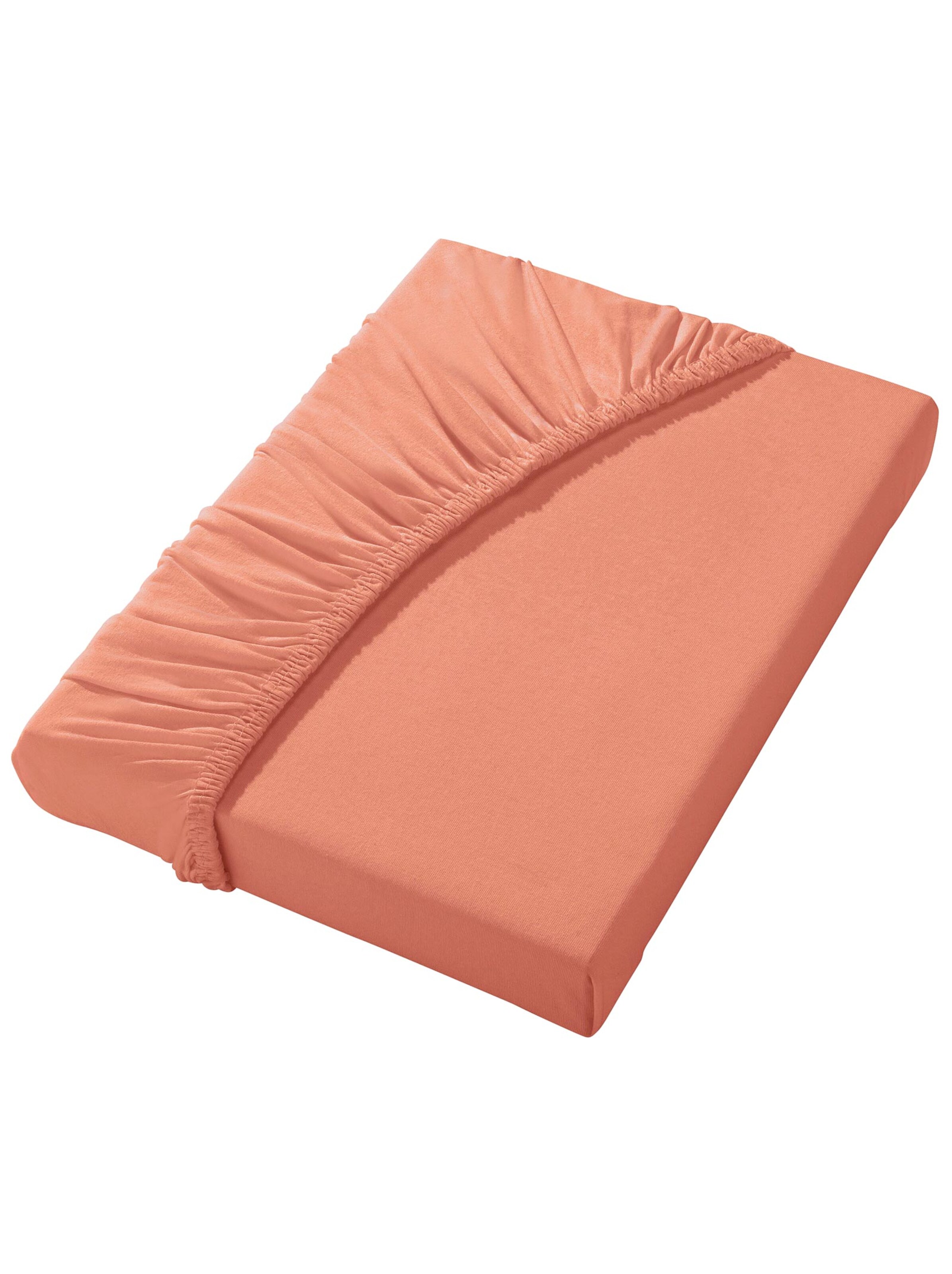 Spannbetttuch - terrakotta