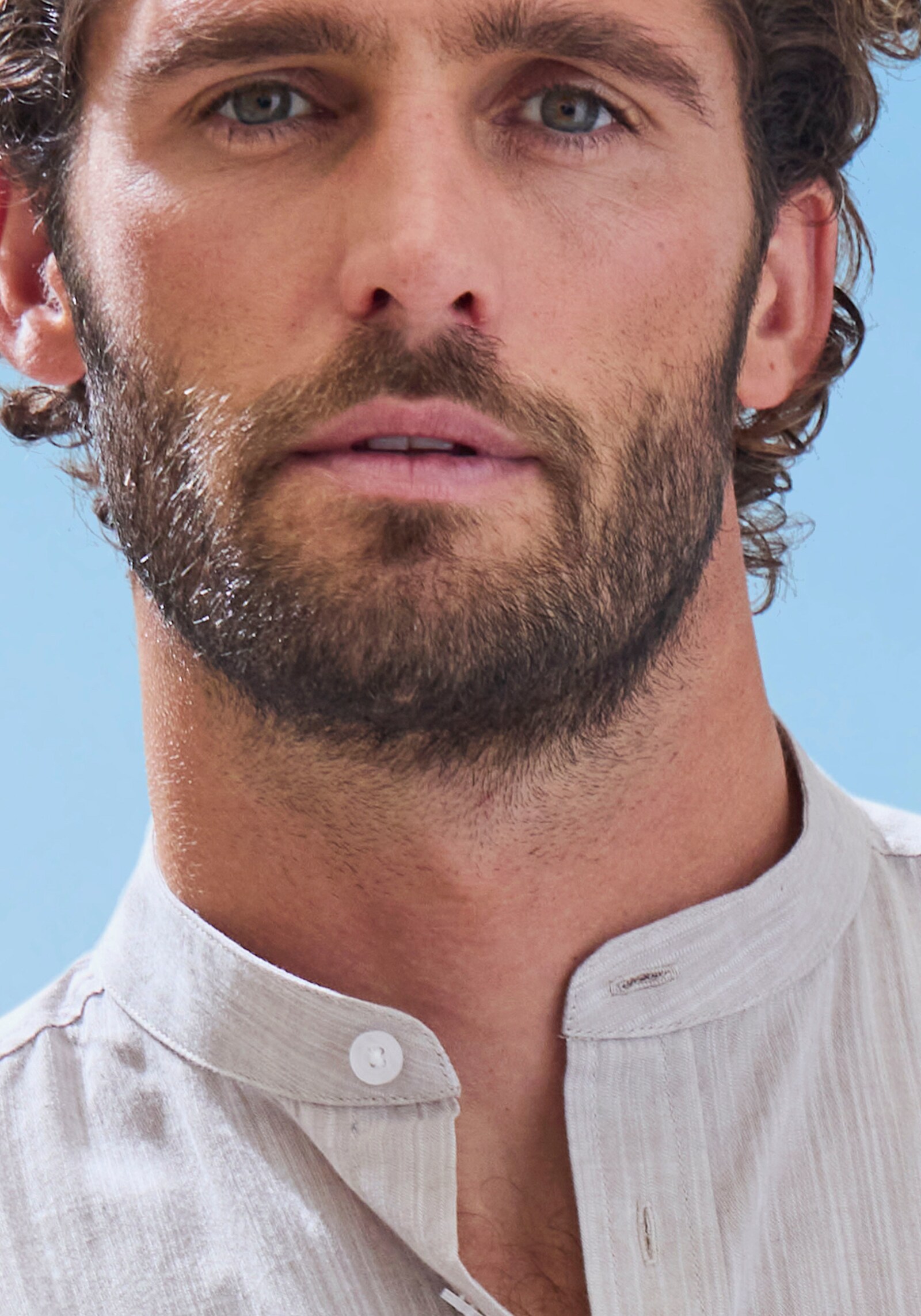 H.I.S Langarmhemd - beige