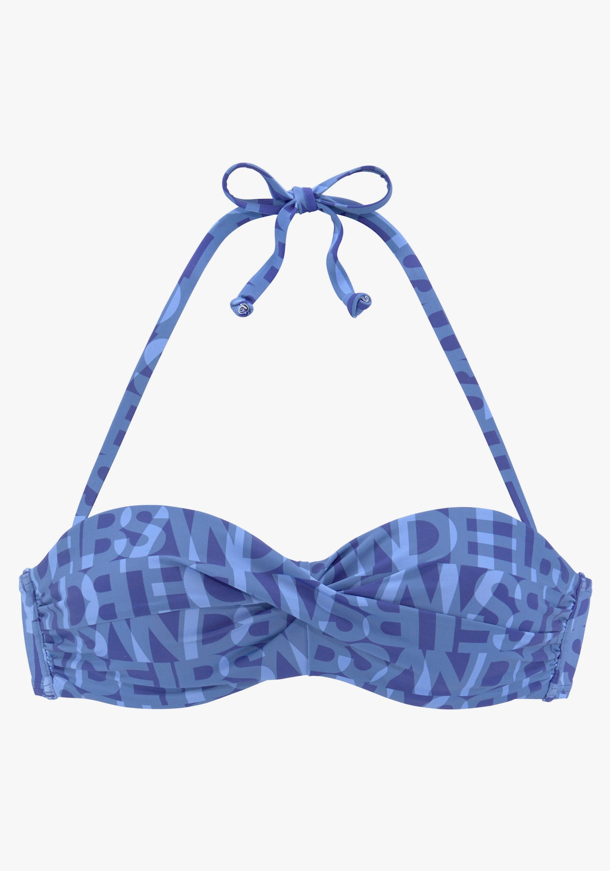 Elbsand Bügel-Bandeau-Bikini-Top - blau