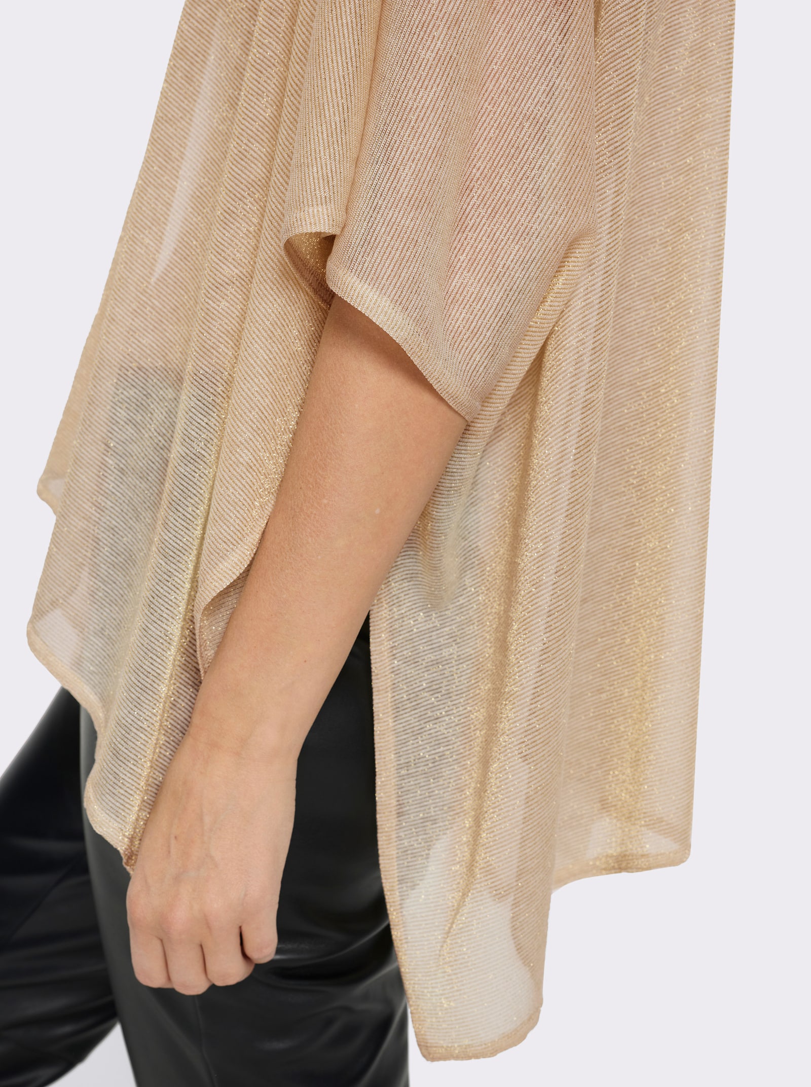 heine Veste légère avec fils brillants - couleur doré