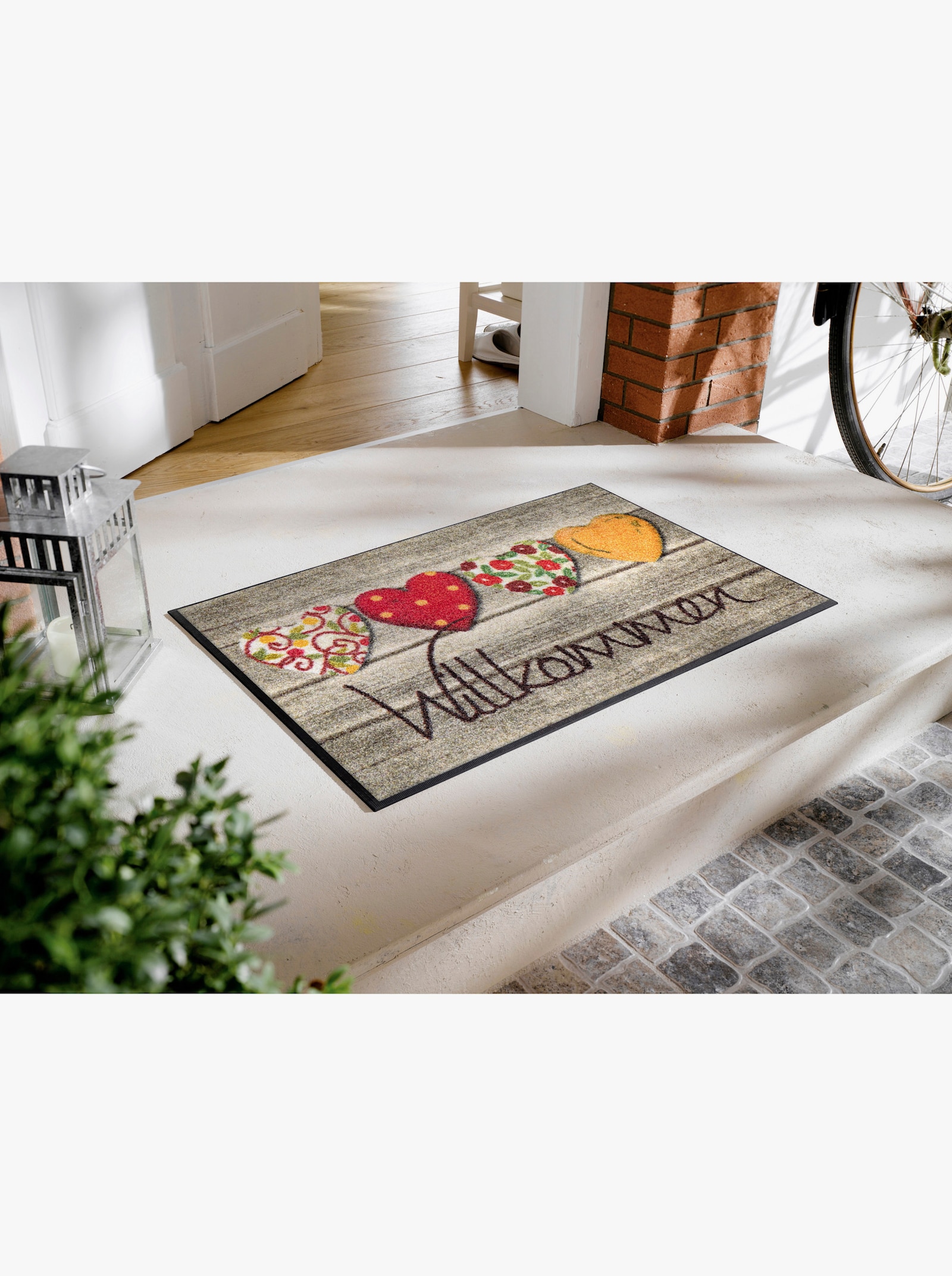 wash+dry by Kleen-Tex Fußmatte - braun-bunt