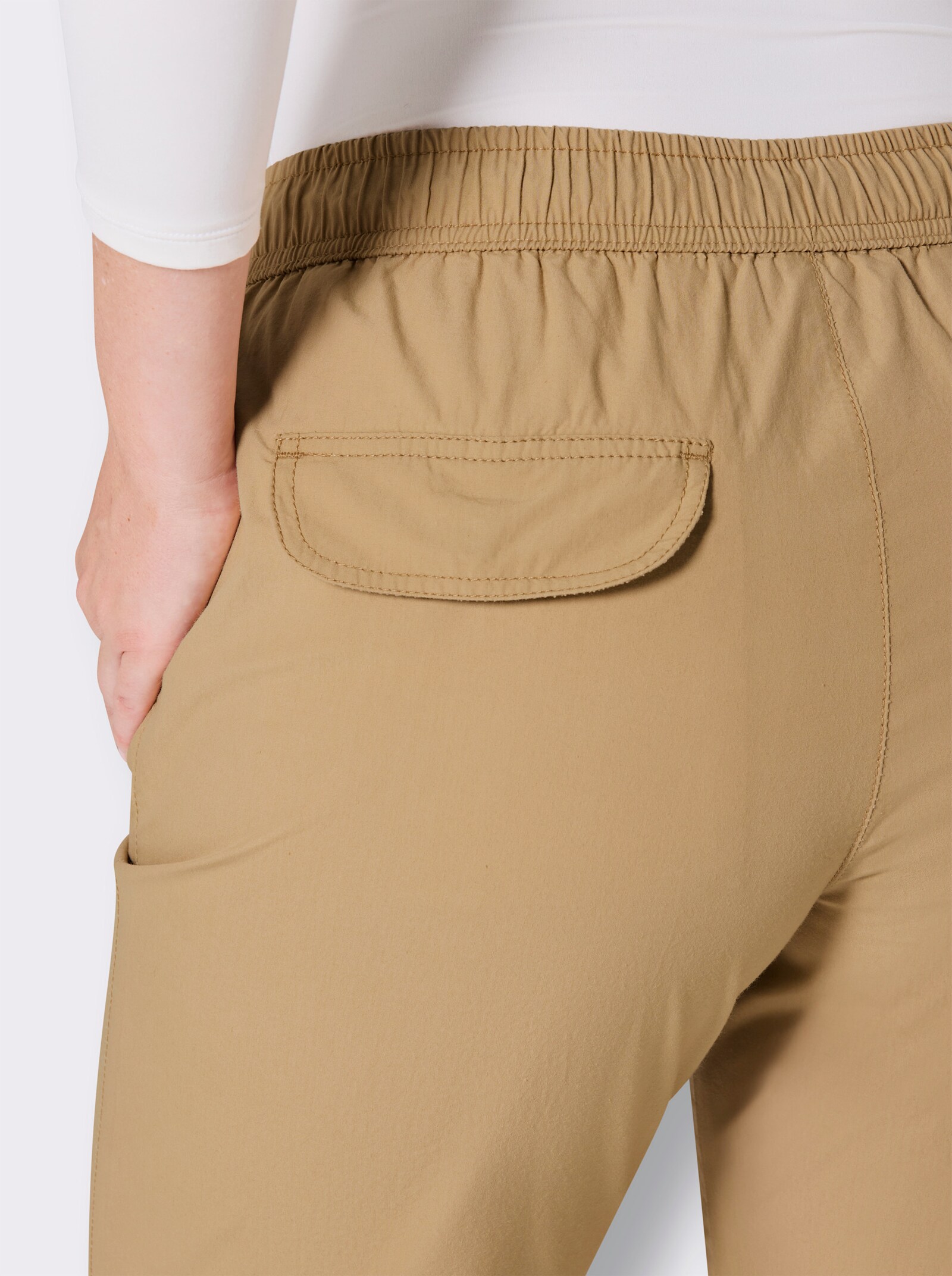 Catamaran Sports Freizeithose mit Pattentaschen hinten - camel