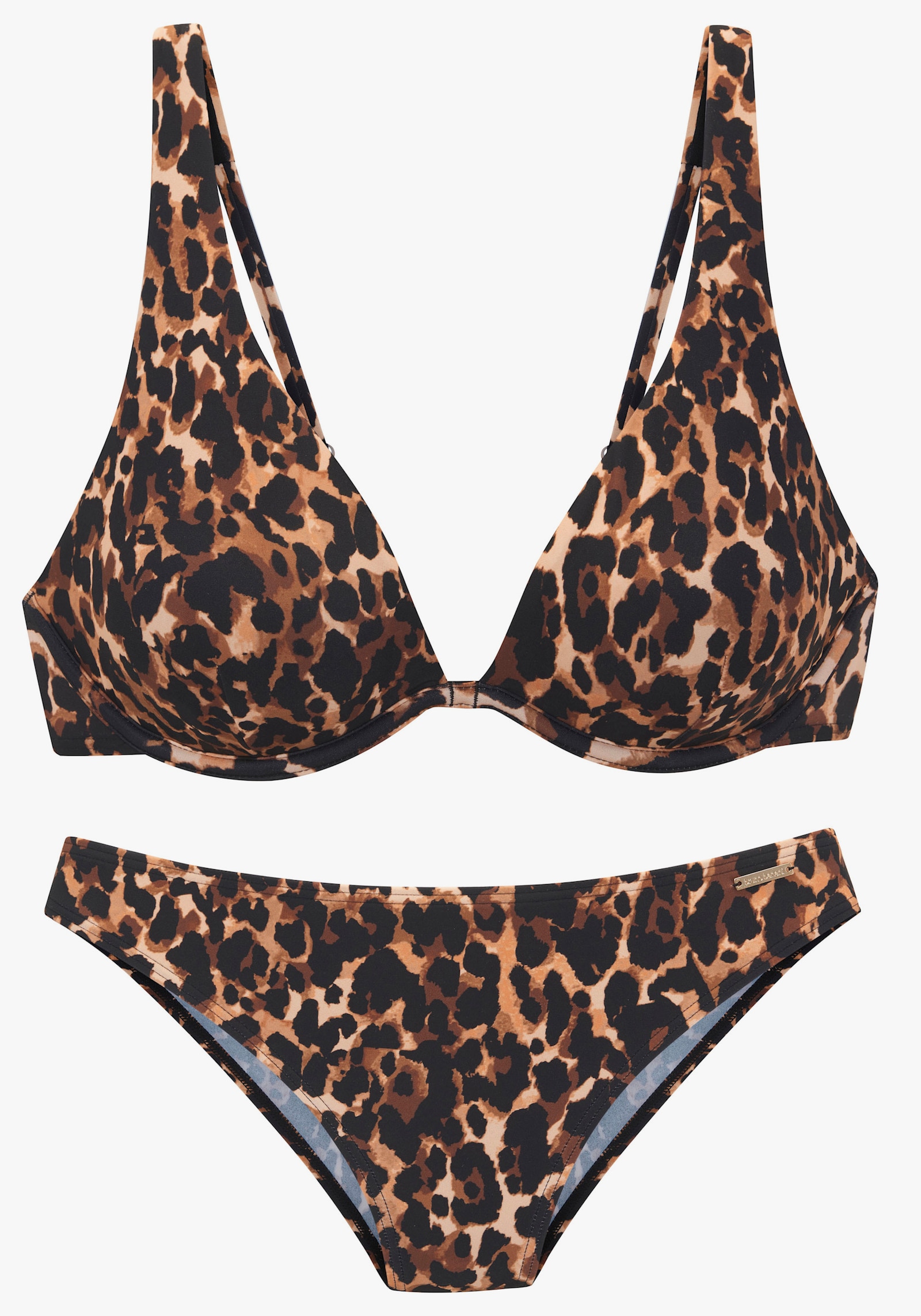 Bruno Banani Bügel-Bikini - leo bedruckt