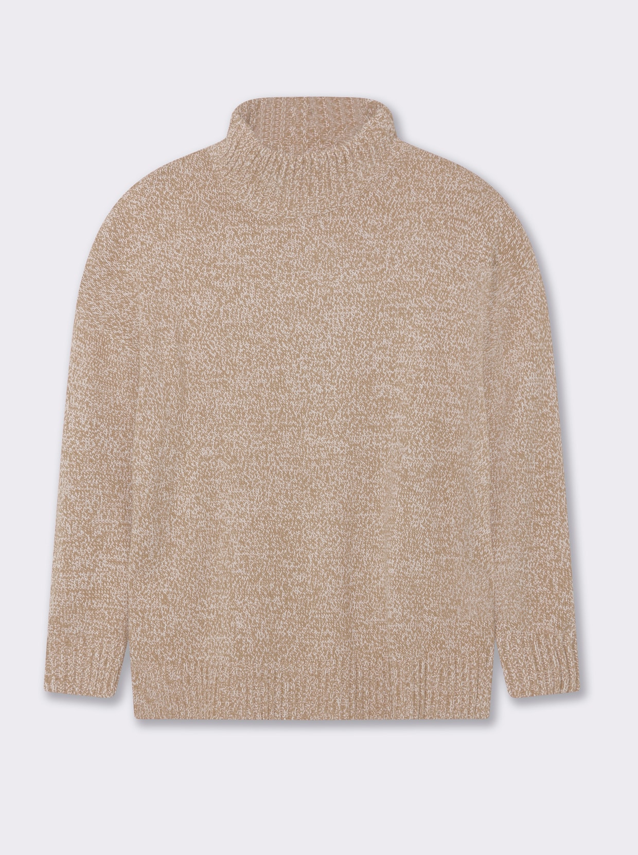 sheego Pullover - beige-meliert