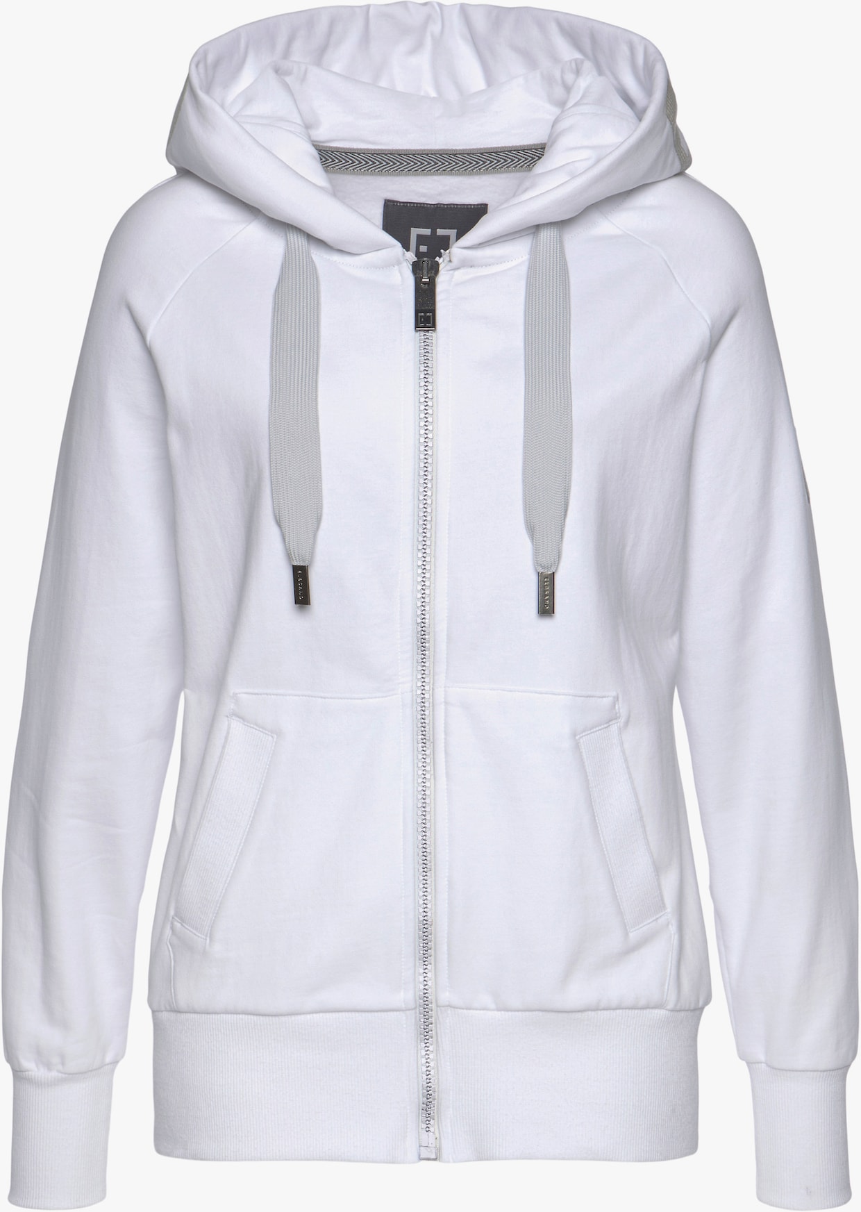 Elbsand Kapuzensweatjacke - weiss