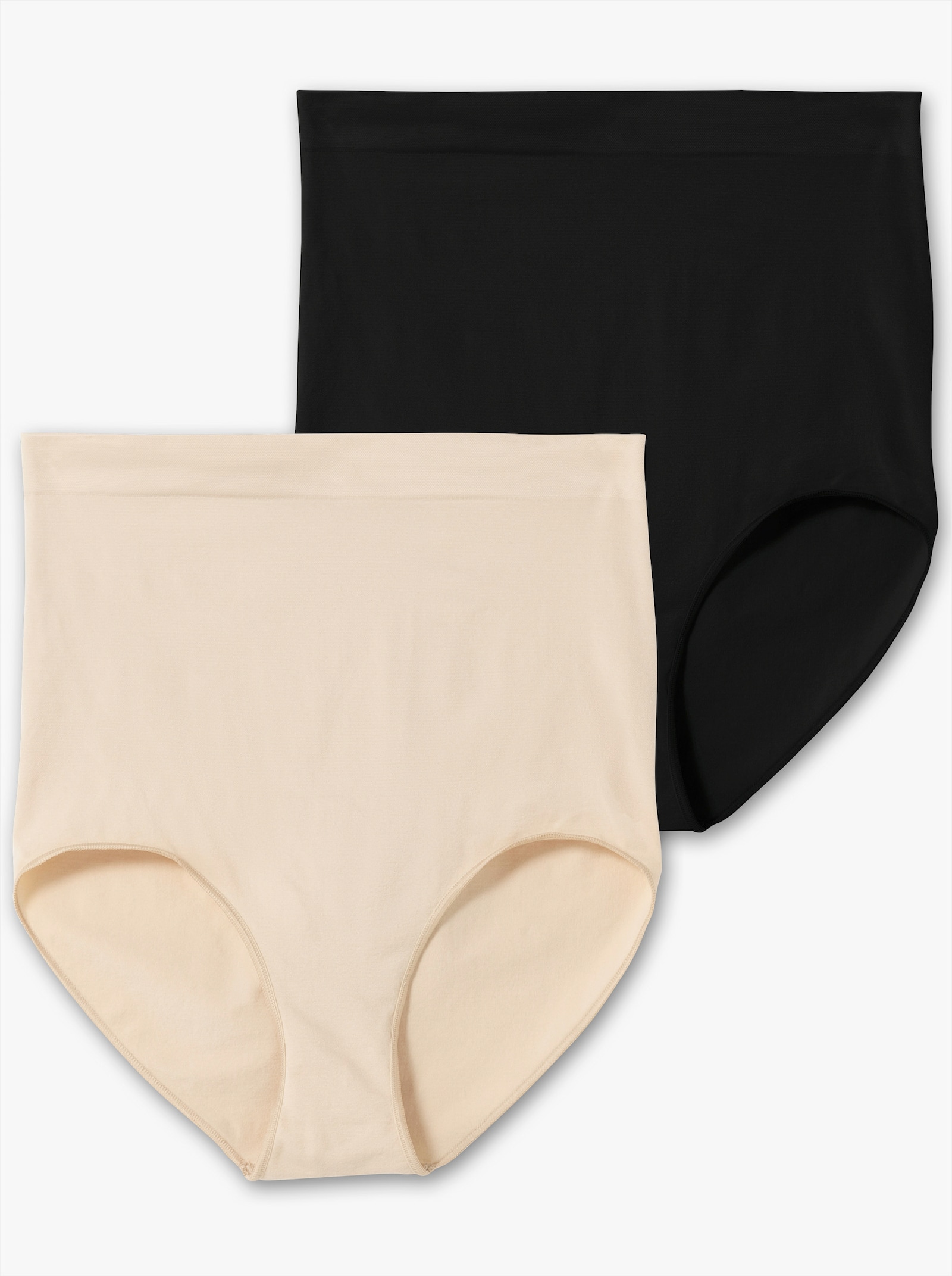 sheego Formslip im Doppelpack, extrahohe Taille - hautfarben+schwarz