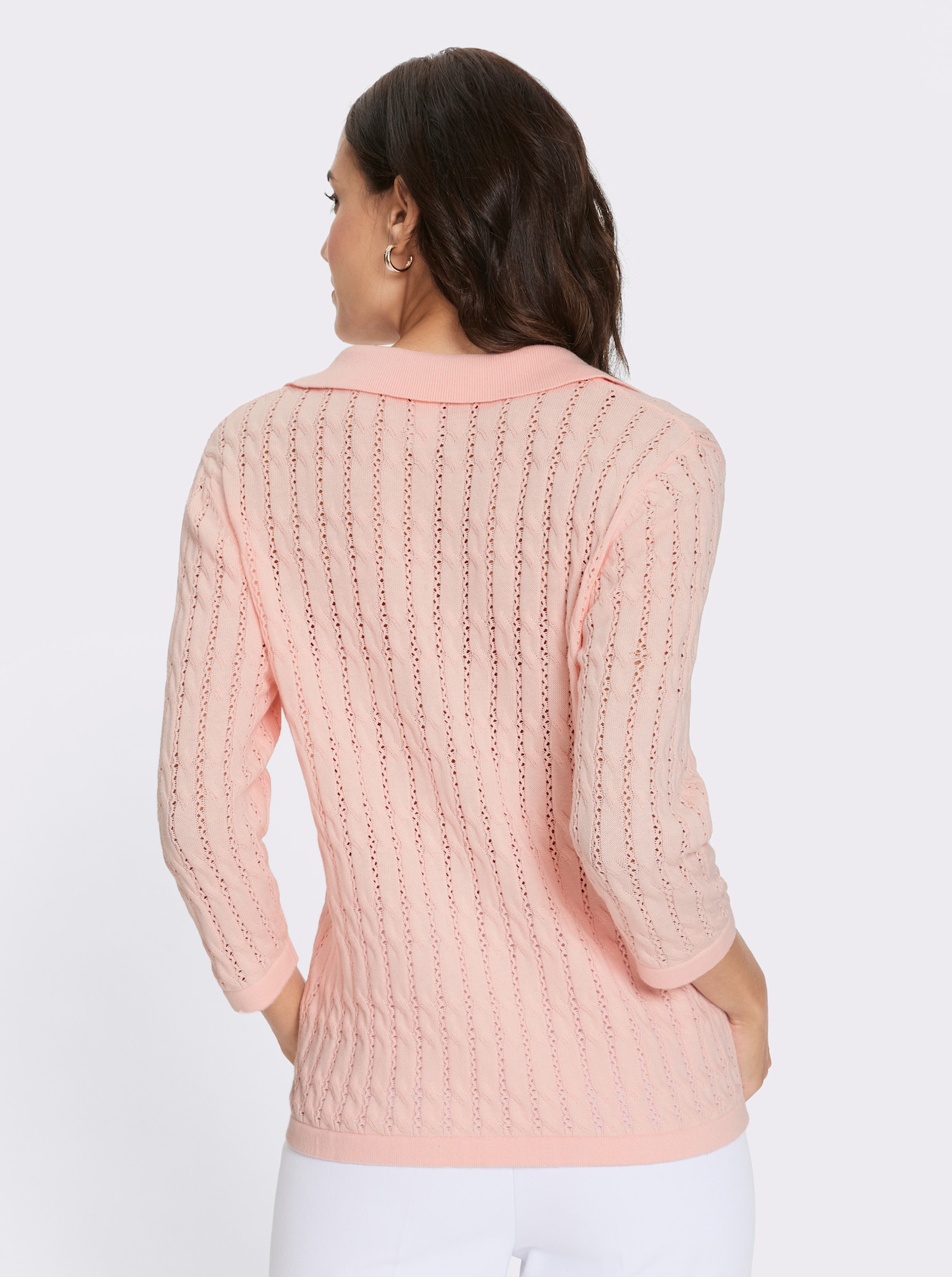 Polopullover - hellrosé